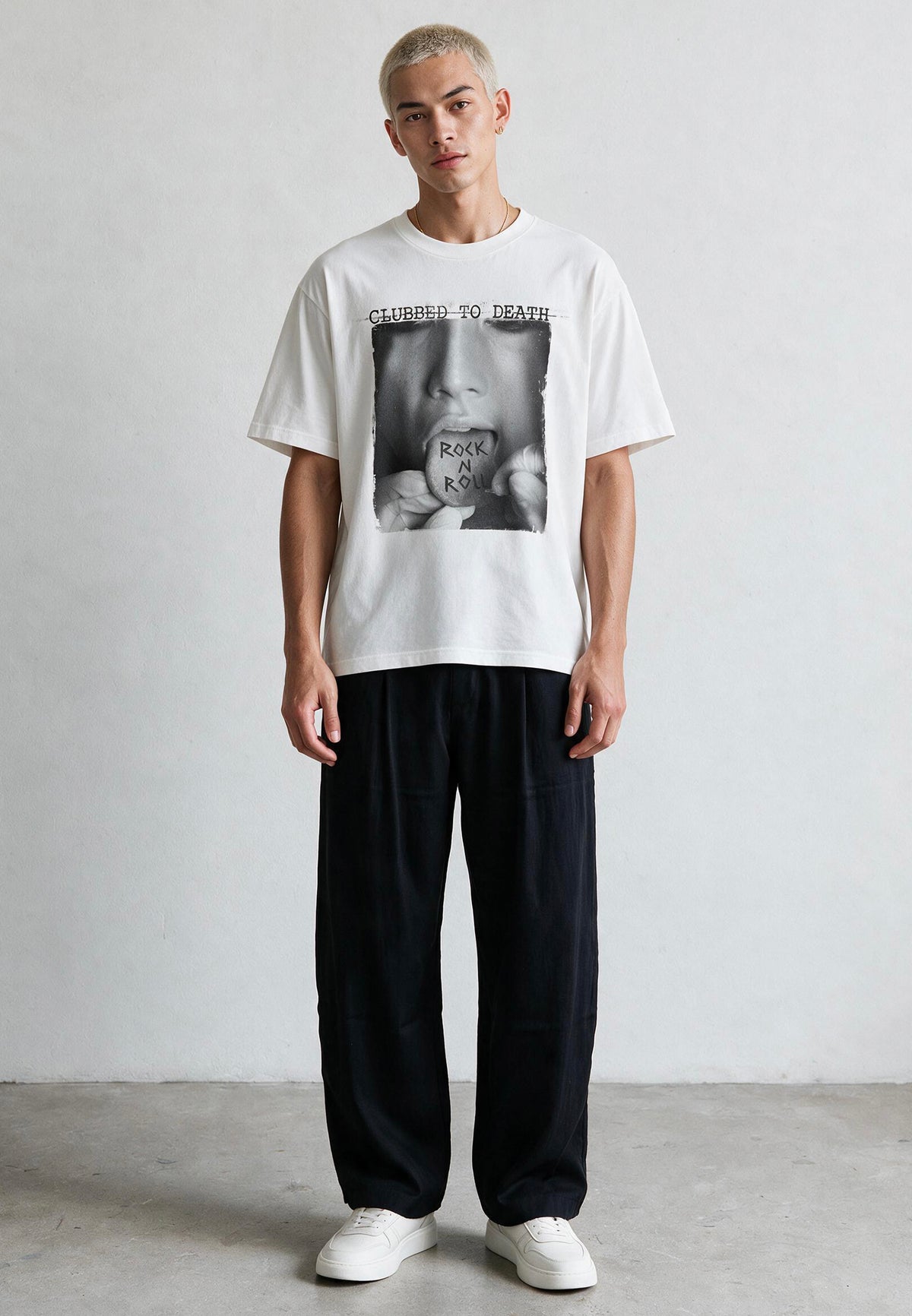 ROCK N ROLL T-SHIRT WHITE