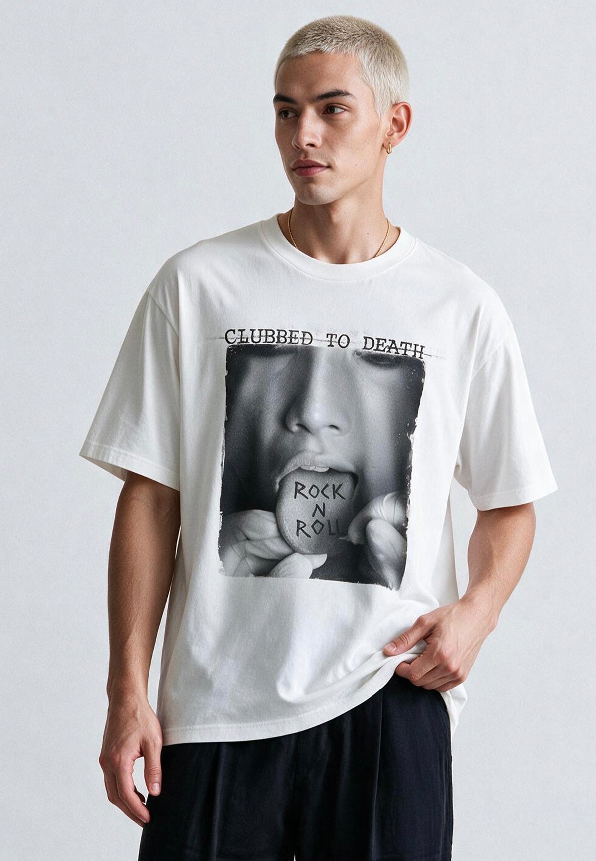 ROCK N ROLL T-SHIRT WHITE
