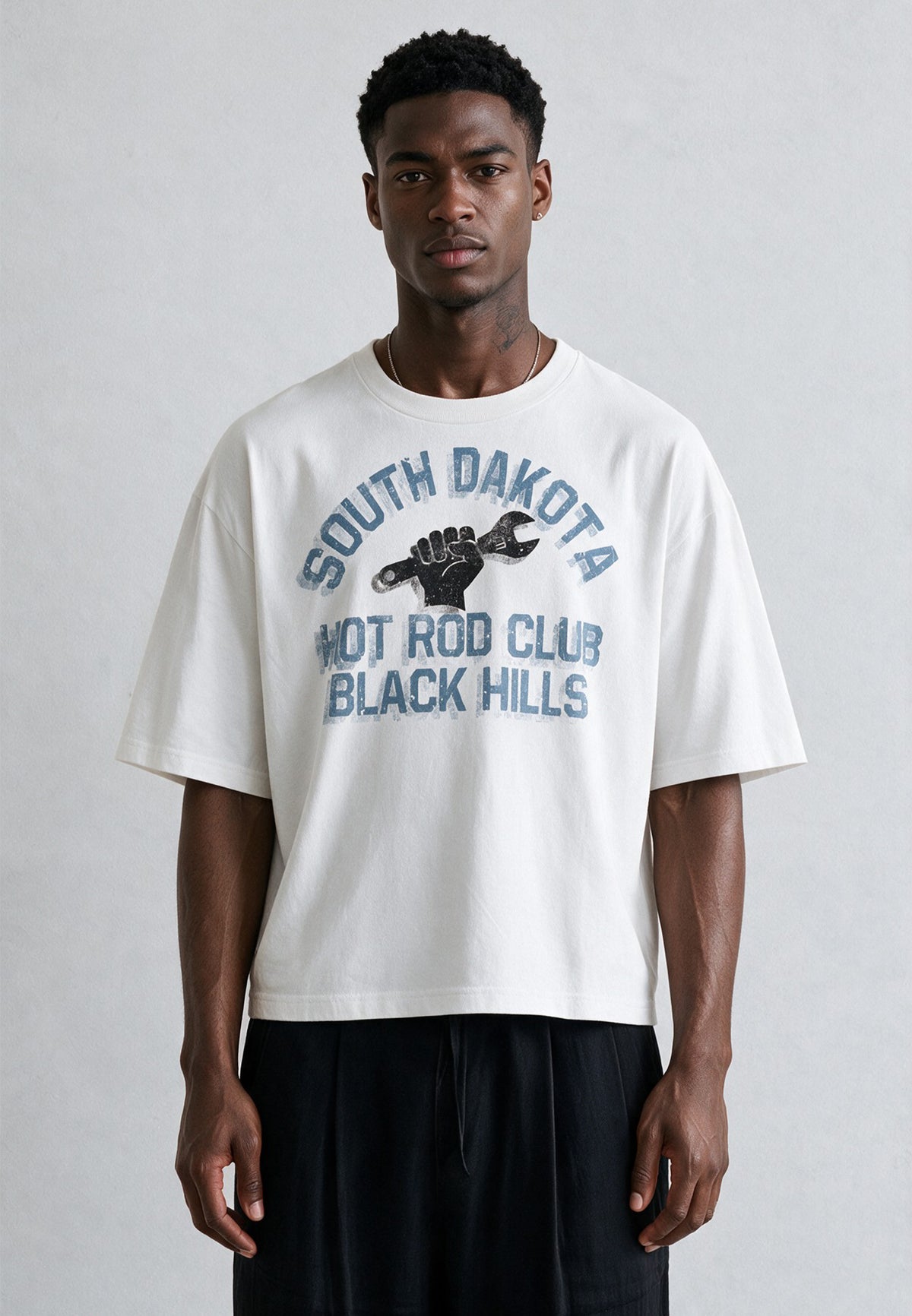 SOUTH DAKOTA BOXY T-SHIRT WHITE