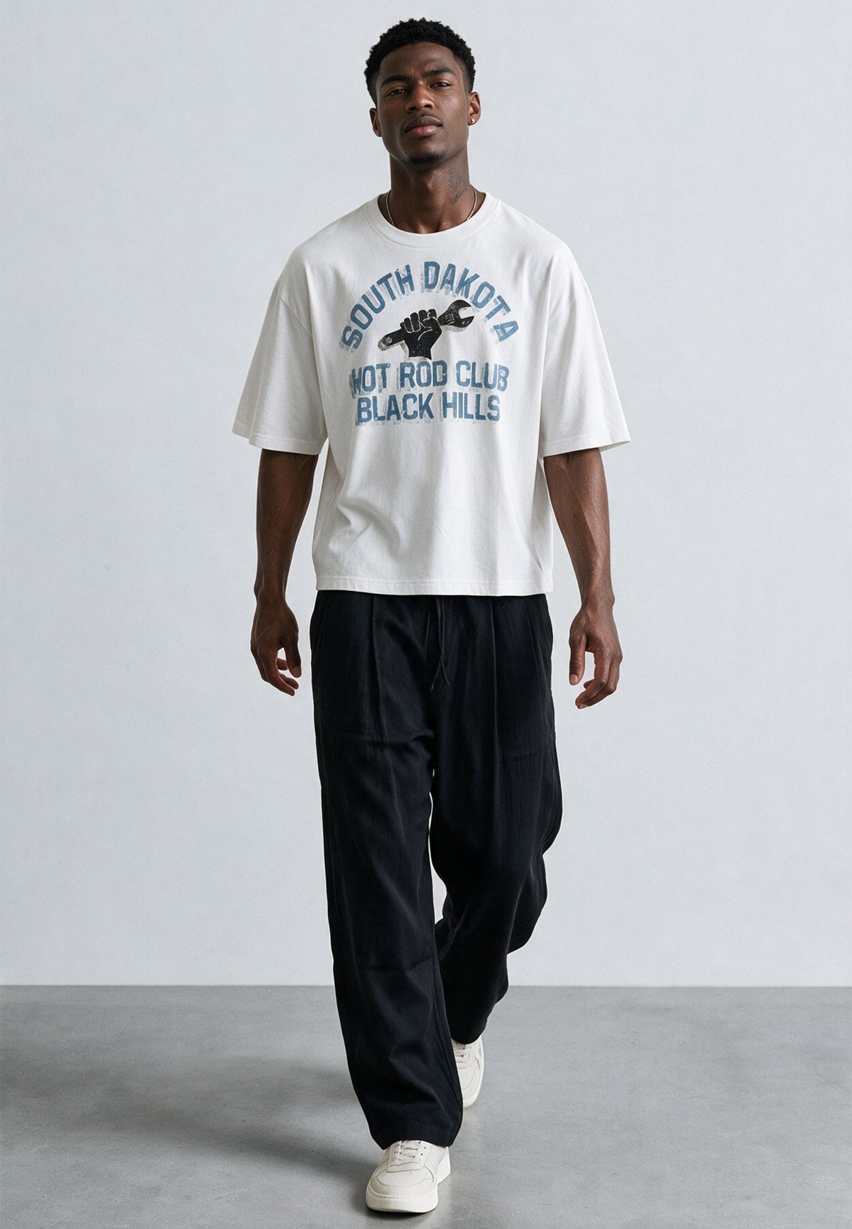 SOUTH DAKOTA BOXY T-SHIRT WHITE