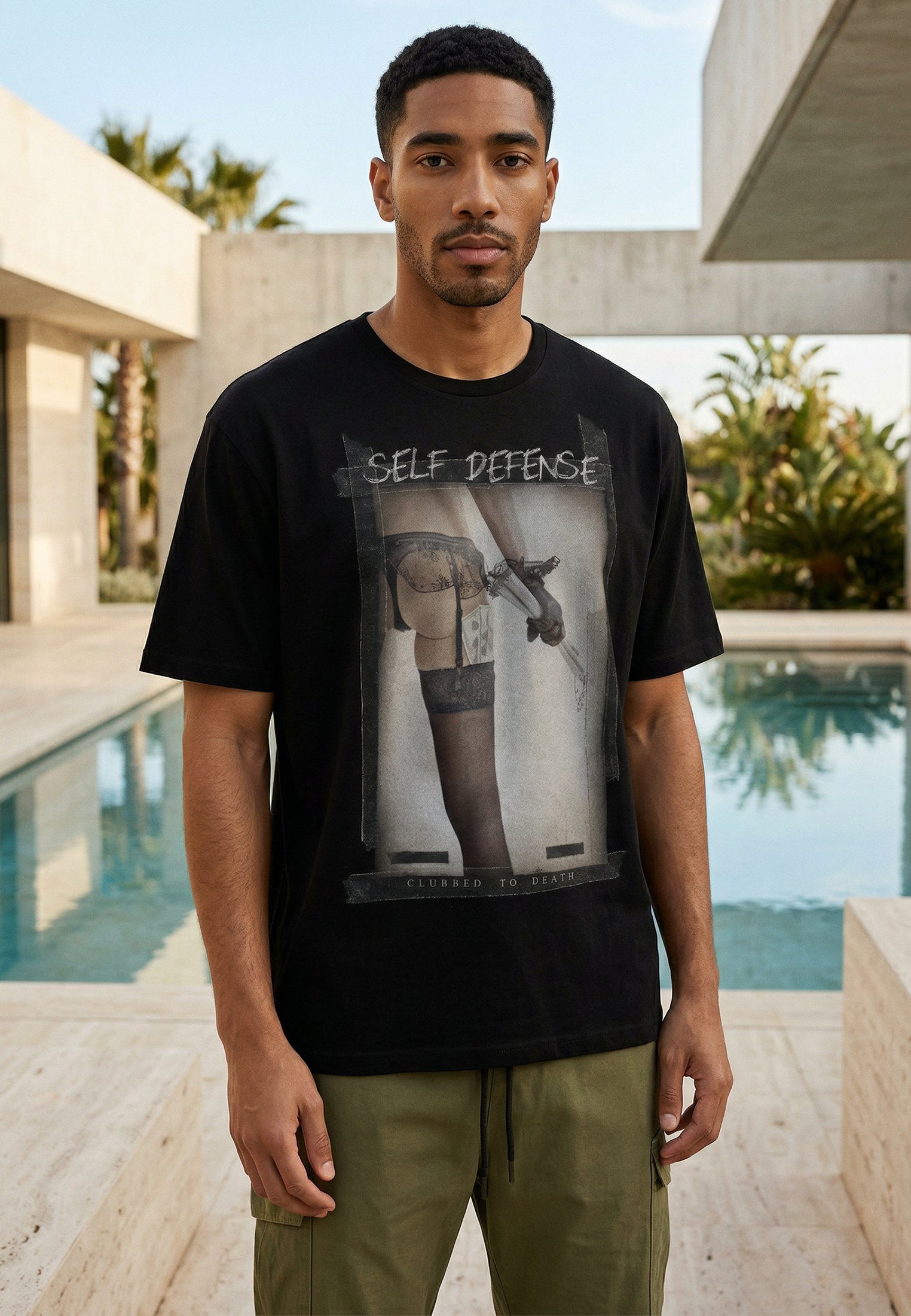 SELF DEFENSE T-SHIRT BLACK