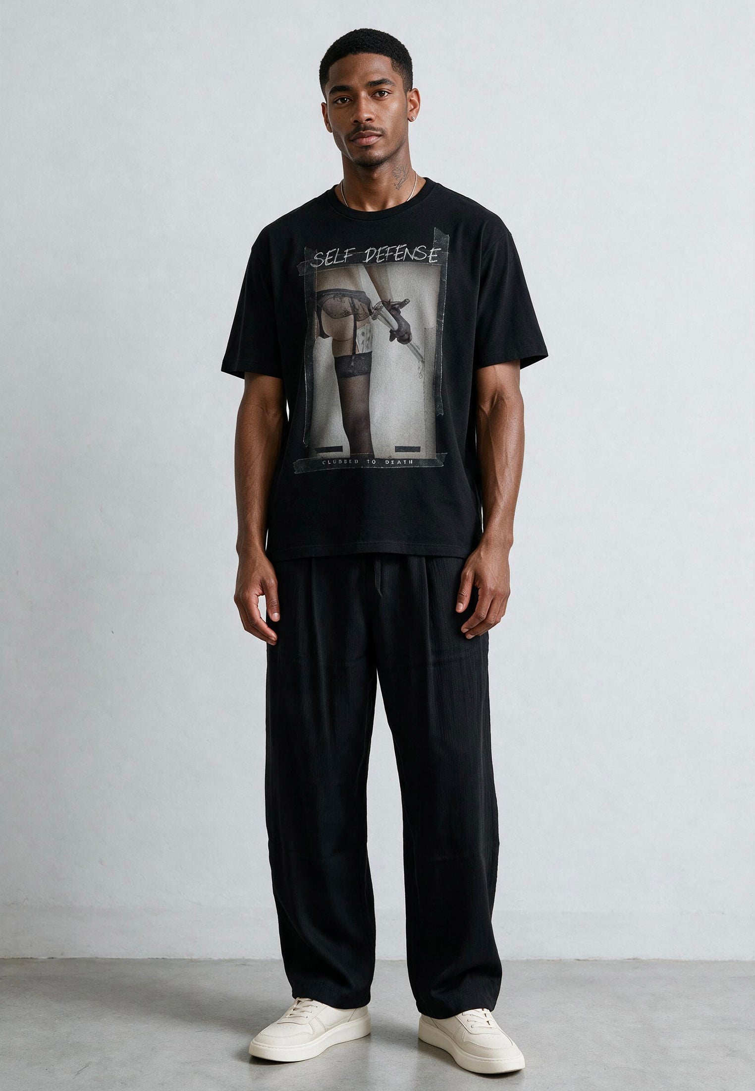 SELF DEFENSE T-SHIRT BLACK
