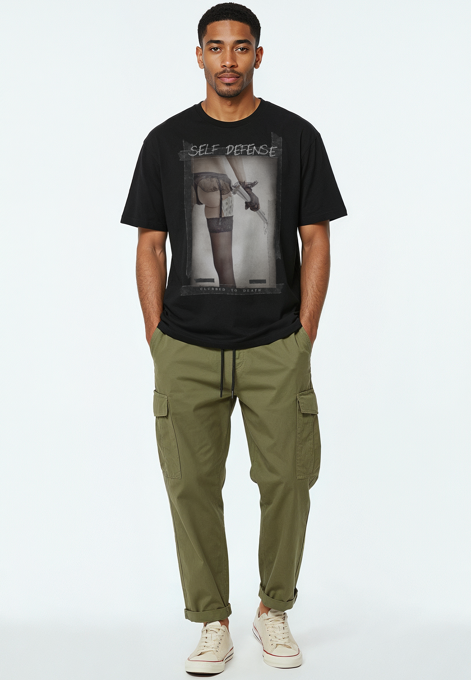 SELF DEFENSE T-SHIRT BLACK