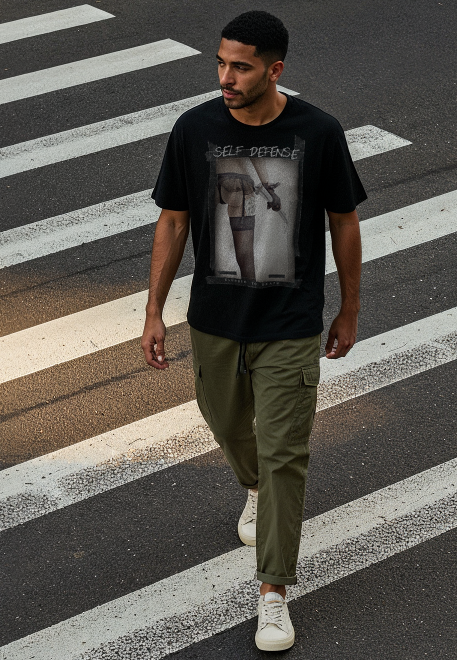 SELF DEFENSE T-SHIRT BLACK