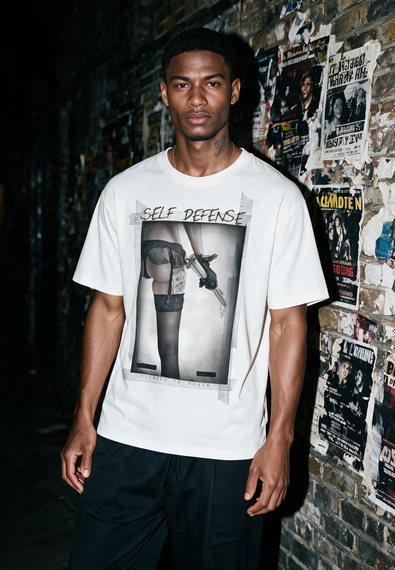 SELF DEFENSE T-SHIRT WHITE