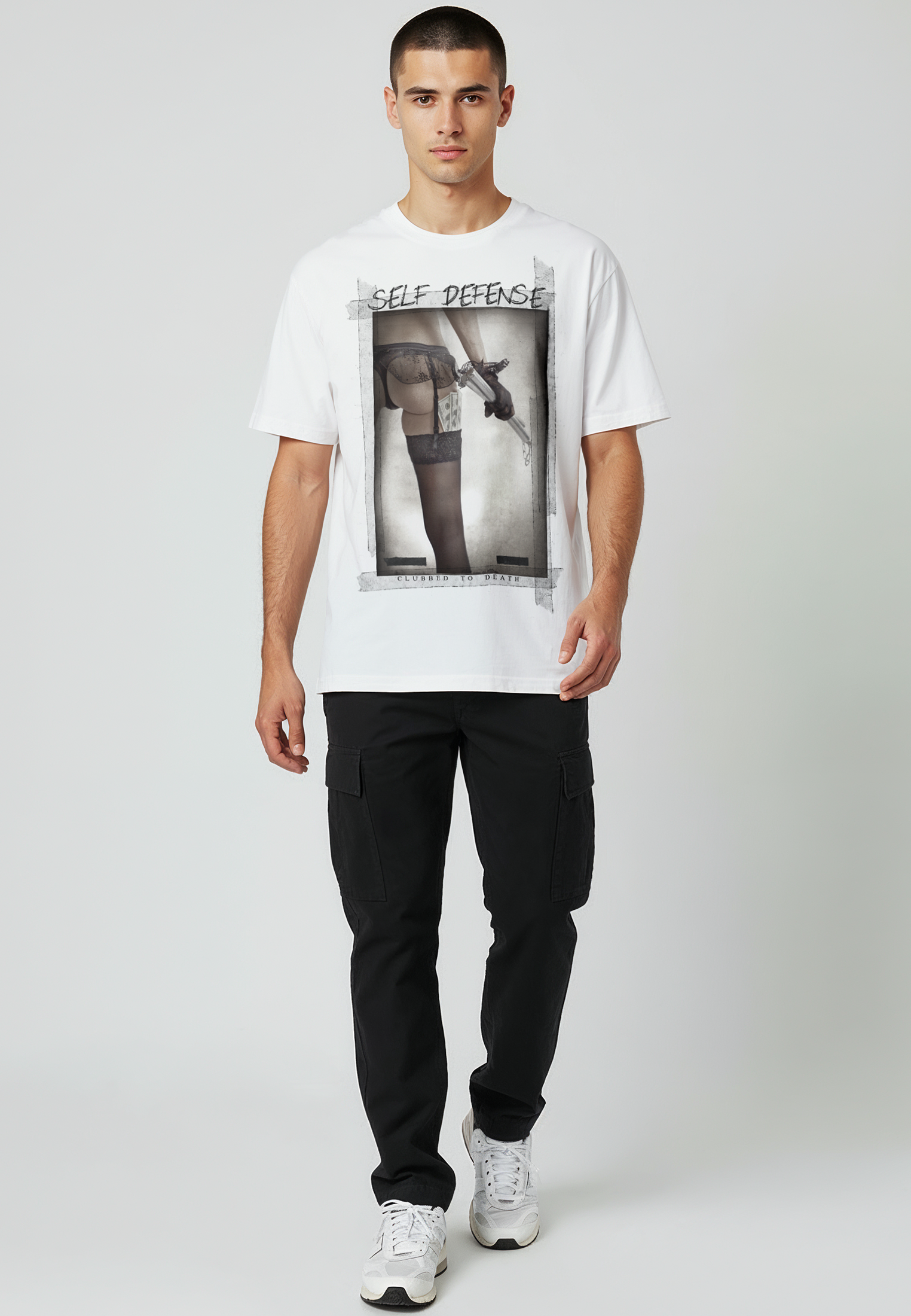 SELF DEFENSE T-SHIRT WHITE