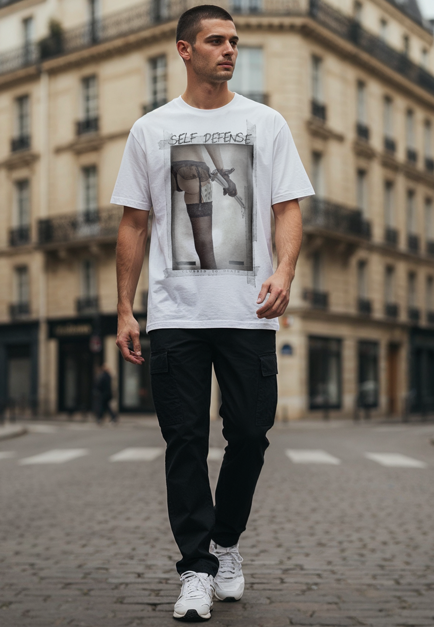 SELF DEFENSE T-SHIRT WHITE