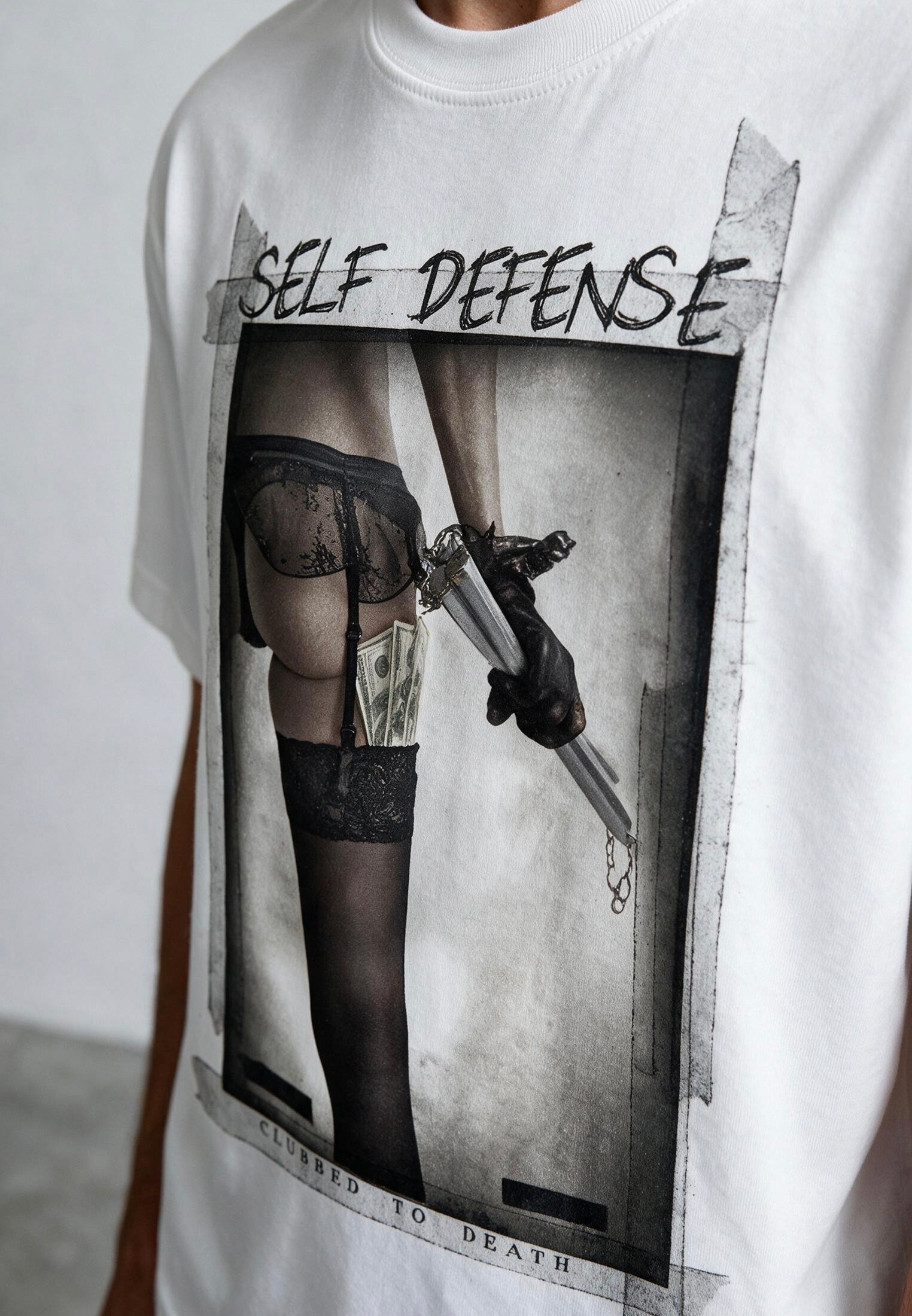 SELF DEFENSE T-SHIRT WHITE