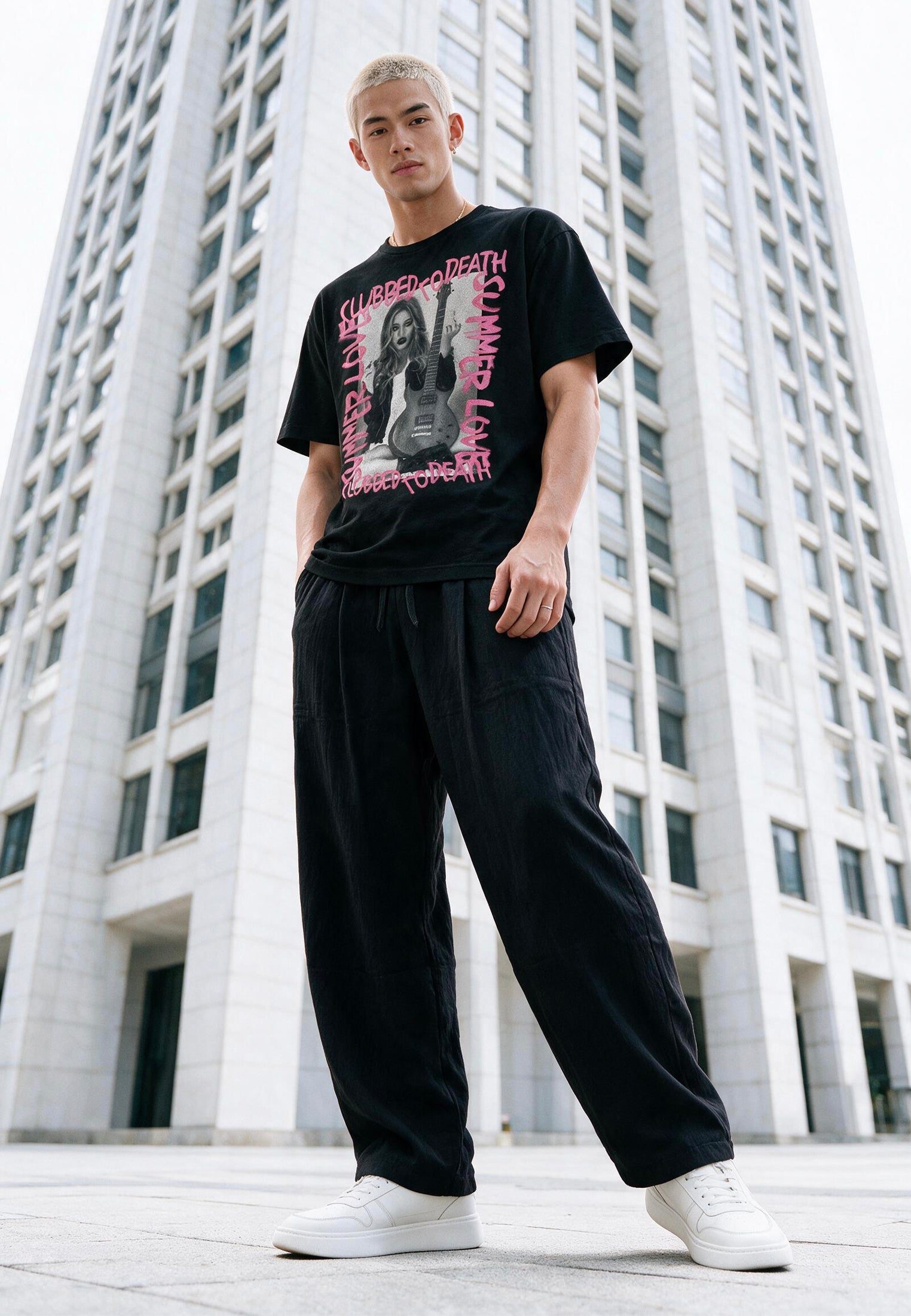 SUMMER LOVE T-SHIRT BLACK
