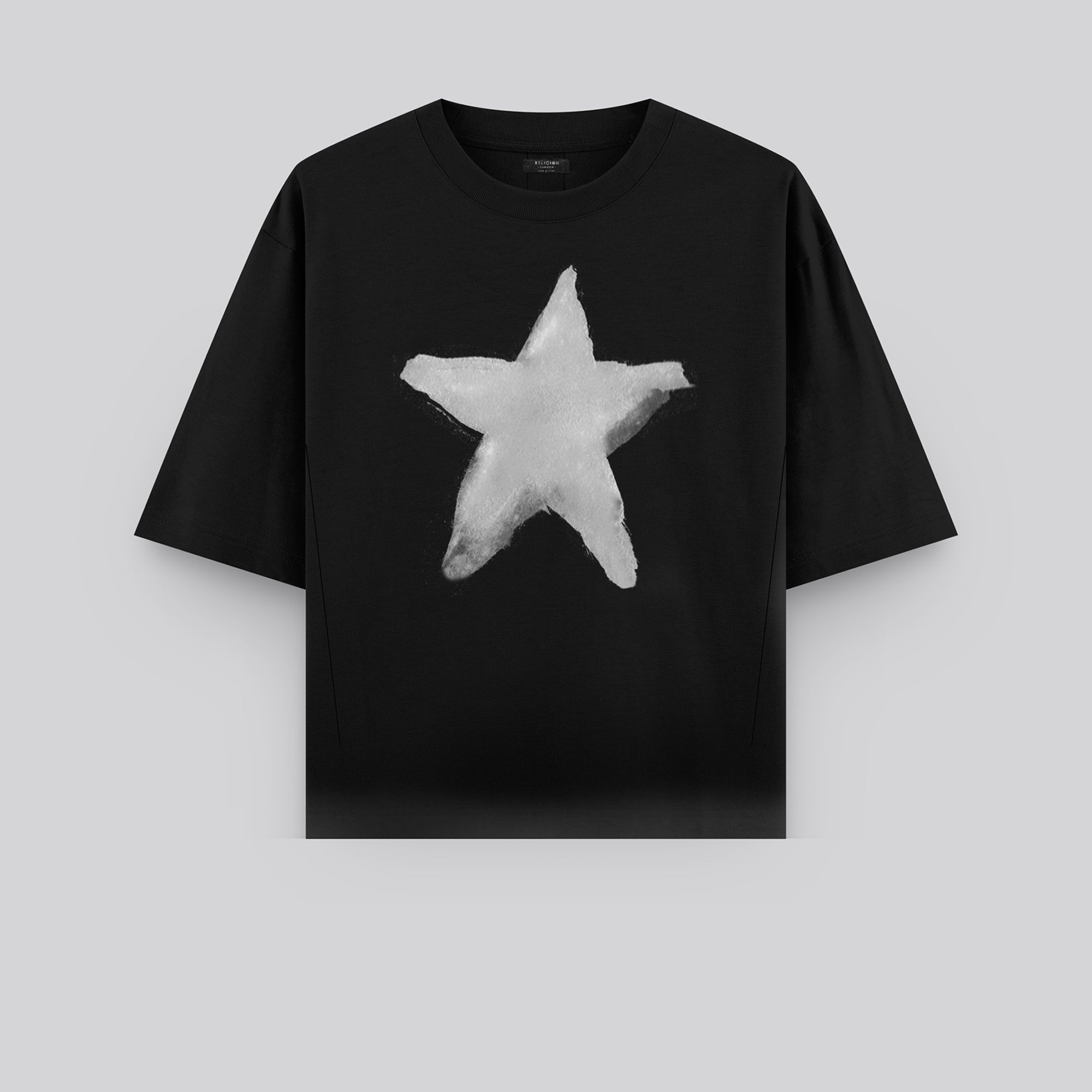 STAR CROP T-SHIRT BLACK