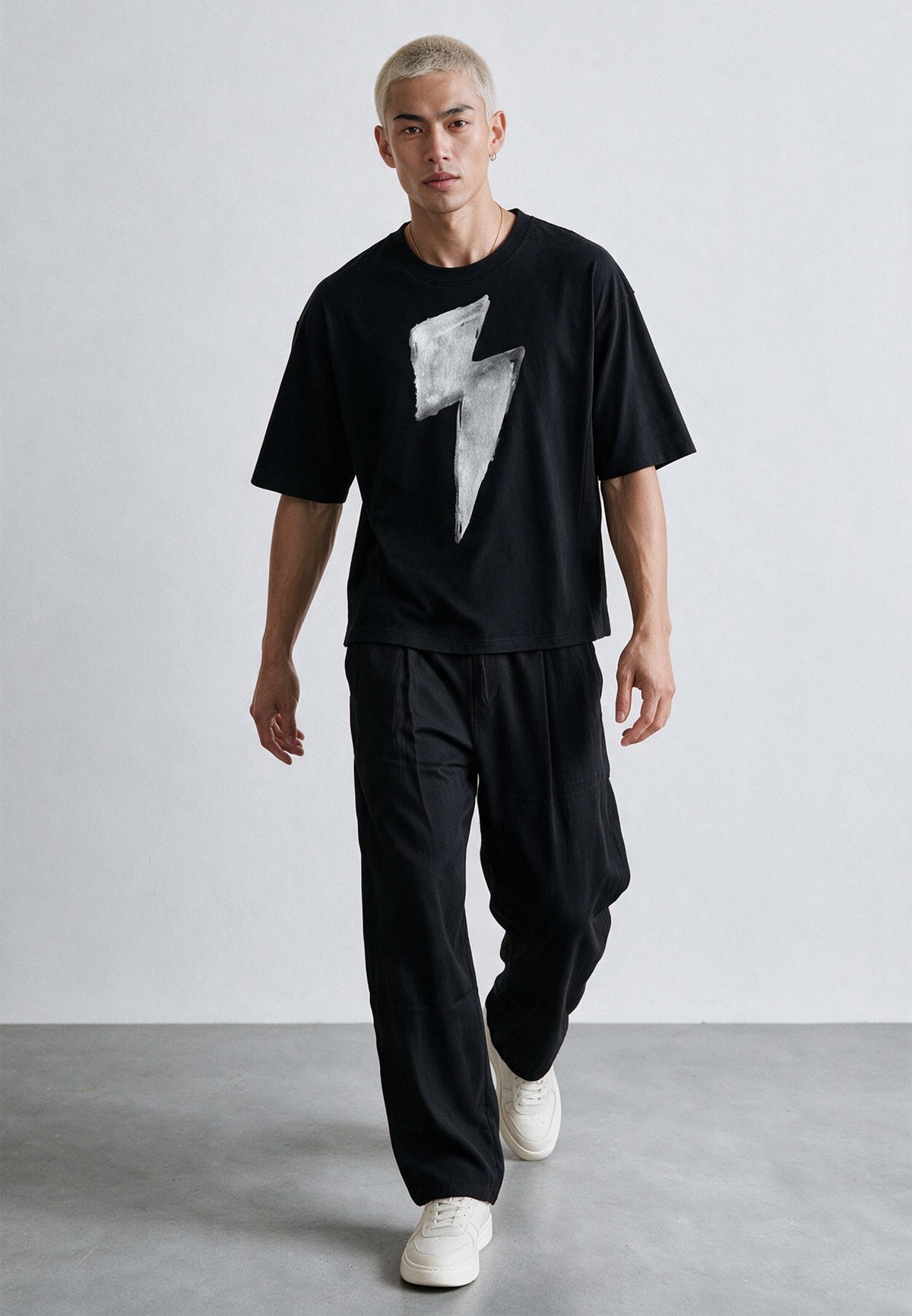 BOLT BOXY T-SHIRT BLACK