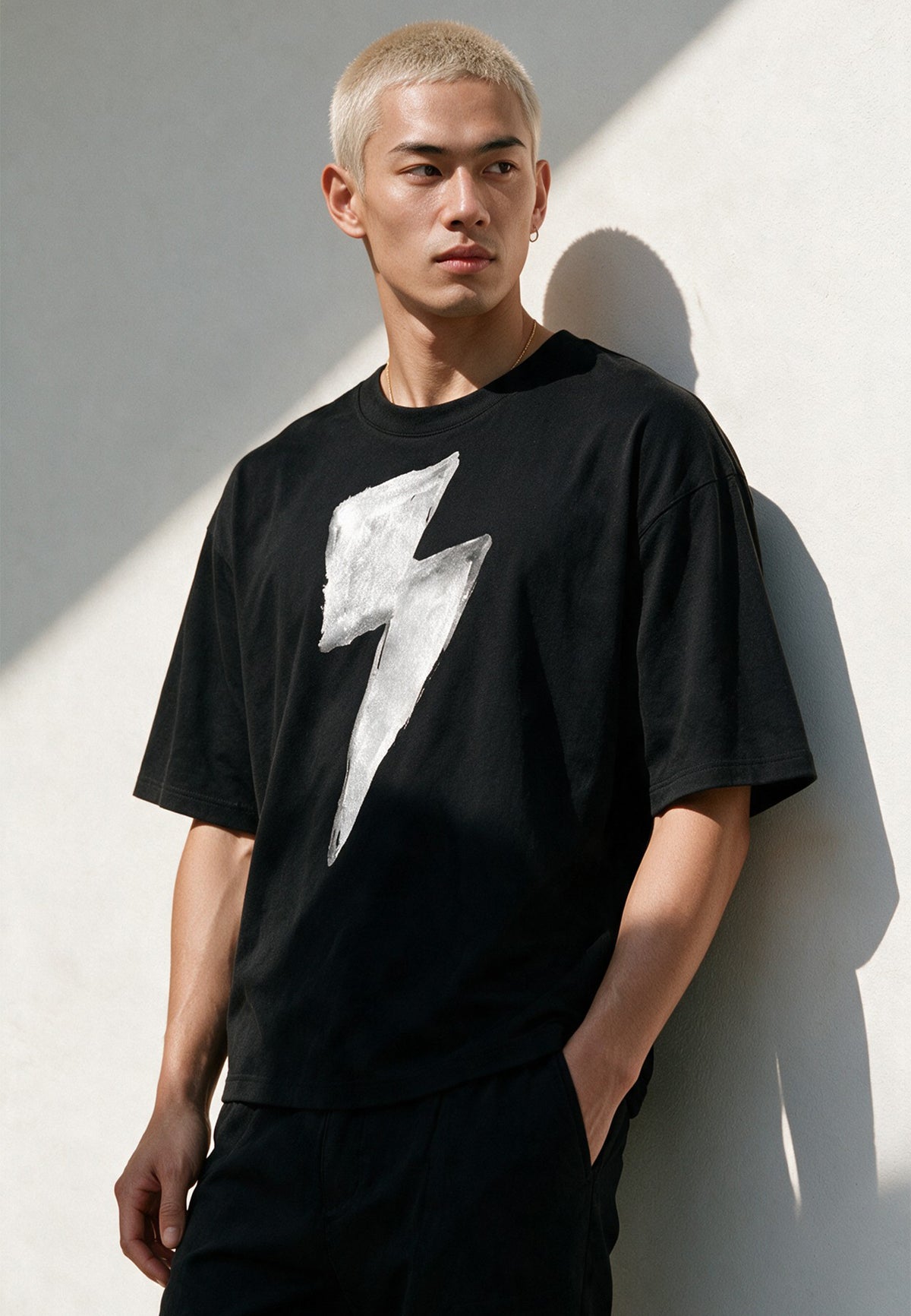BOLT BOXY T-SHIRT BLACK