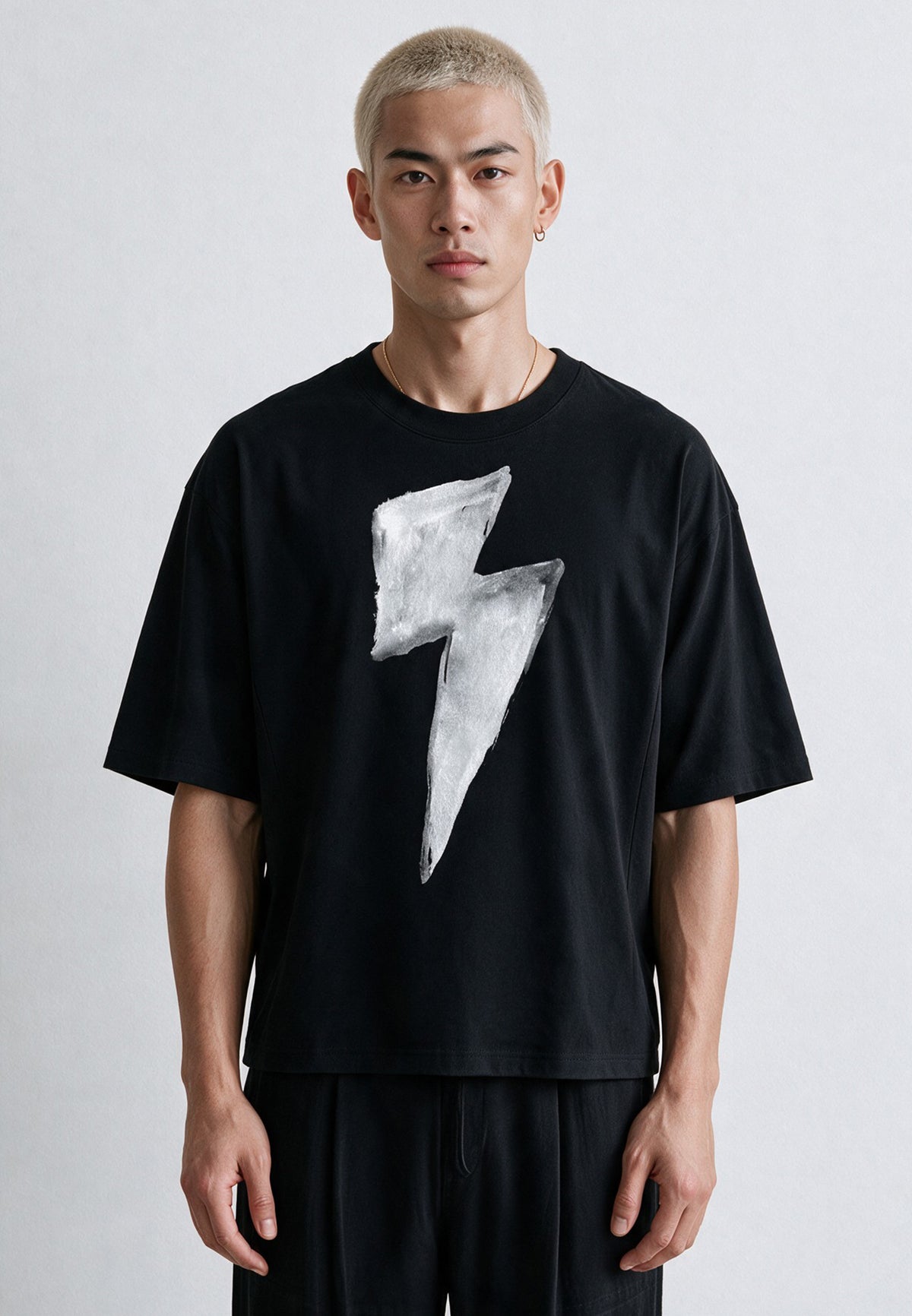 BOLT BOXY T-SHIRT BLACK