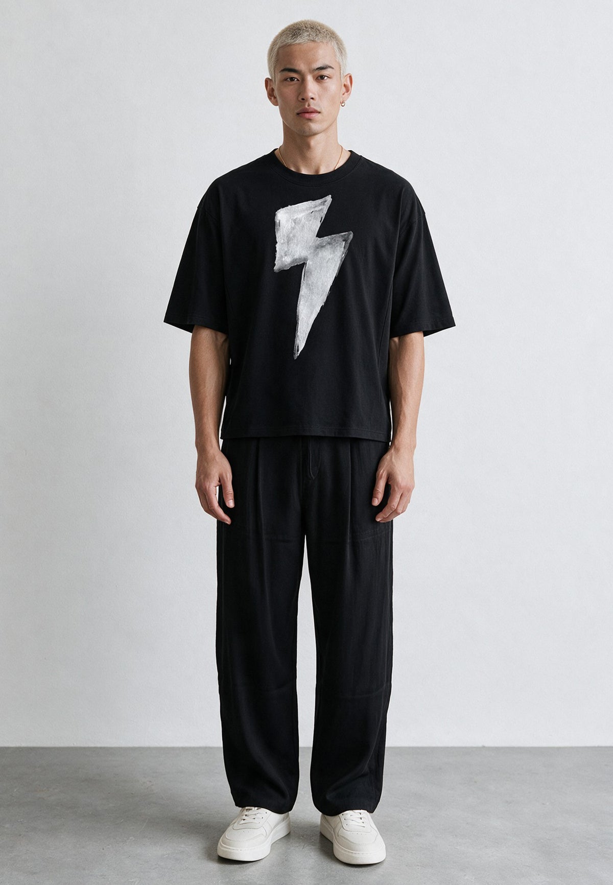 BOLT BOXY T-SHIRT BLACK