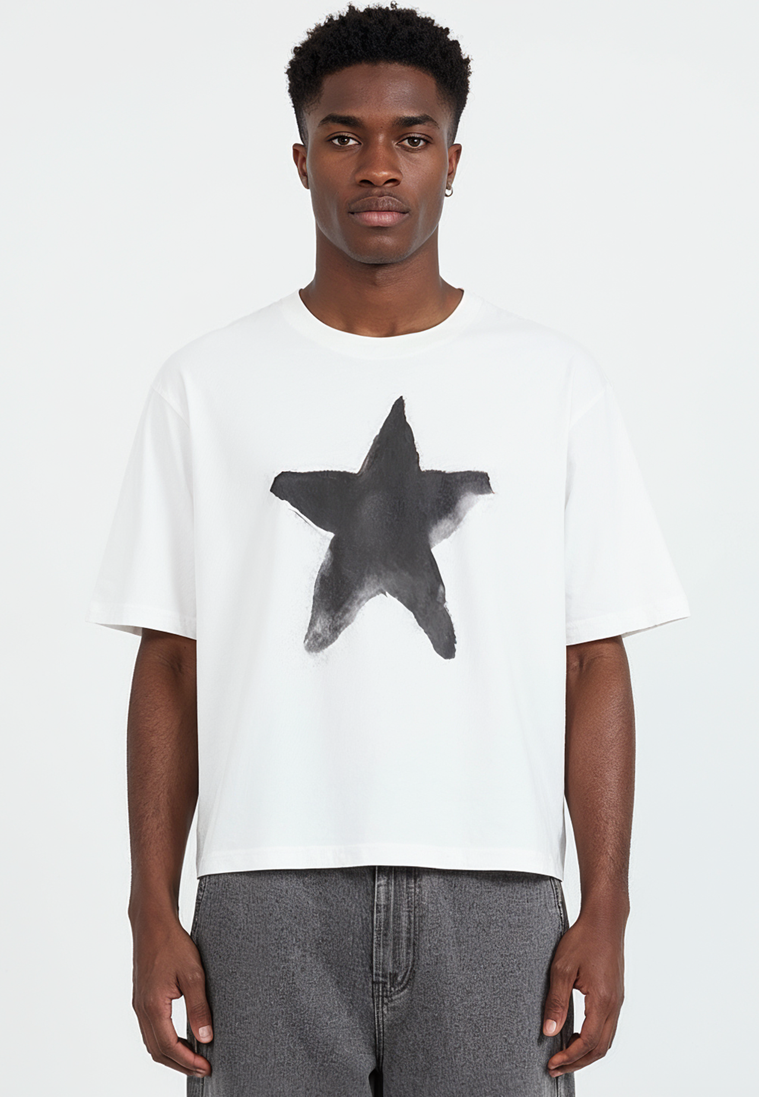 STAR CROP T-SHIRT WHITE