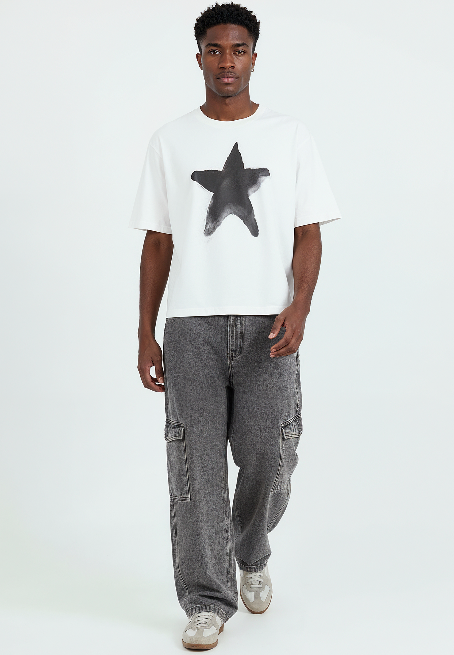 STAR CROP T-SHIRT WHITE
