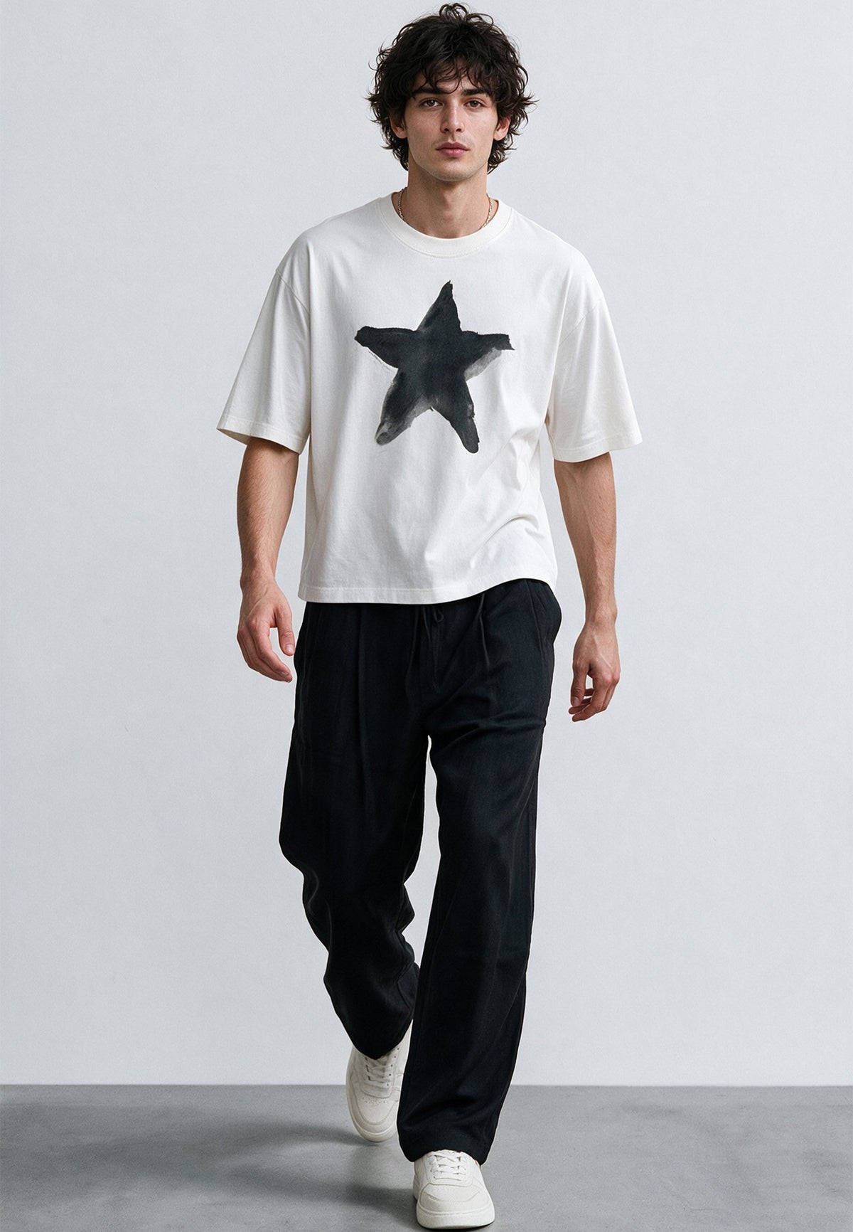 STAR BOXY T-SHIRT WHITE