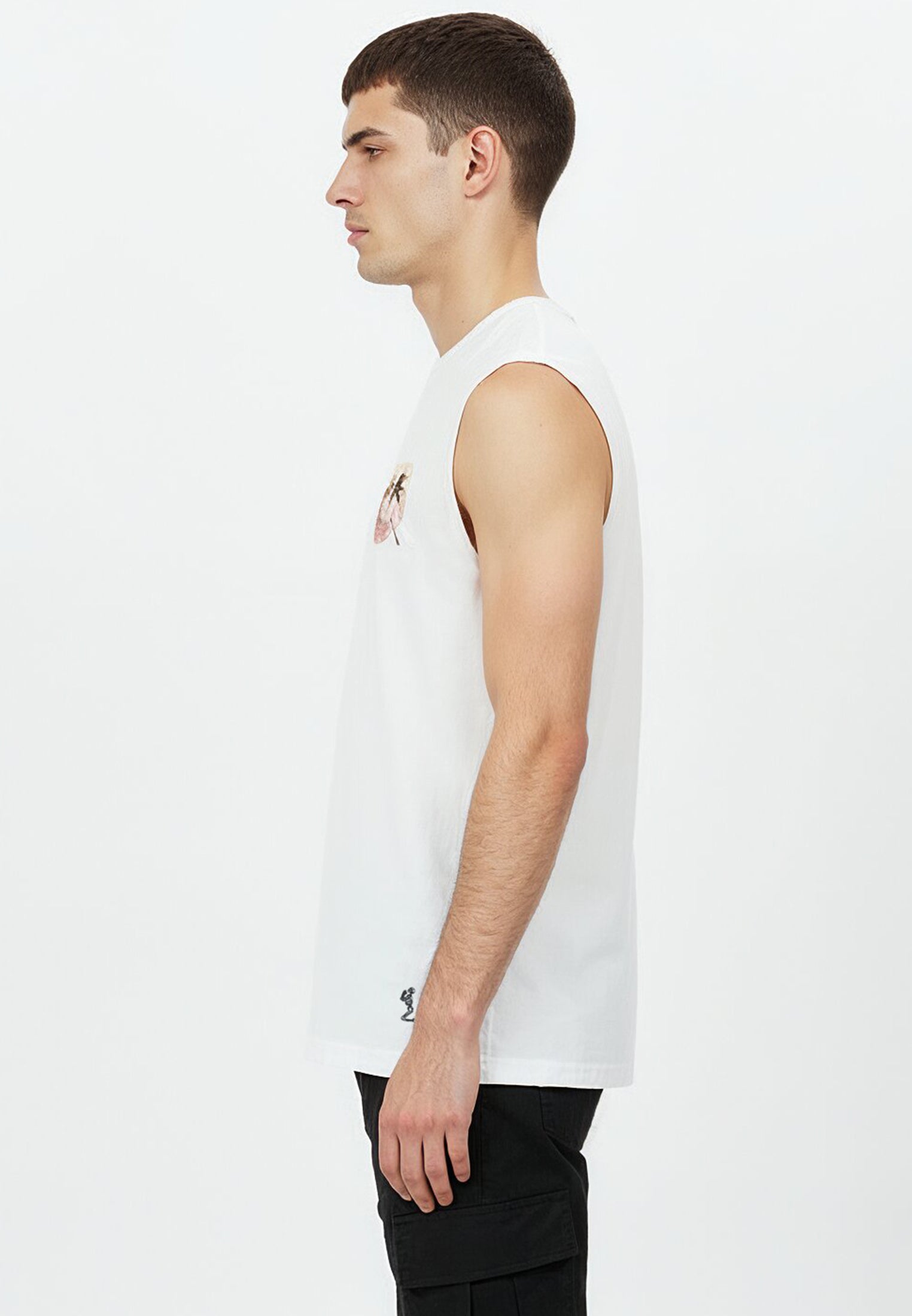 SUNSET SLEEVELESS T-SHIRT WHITE