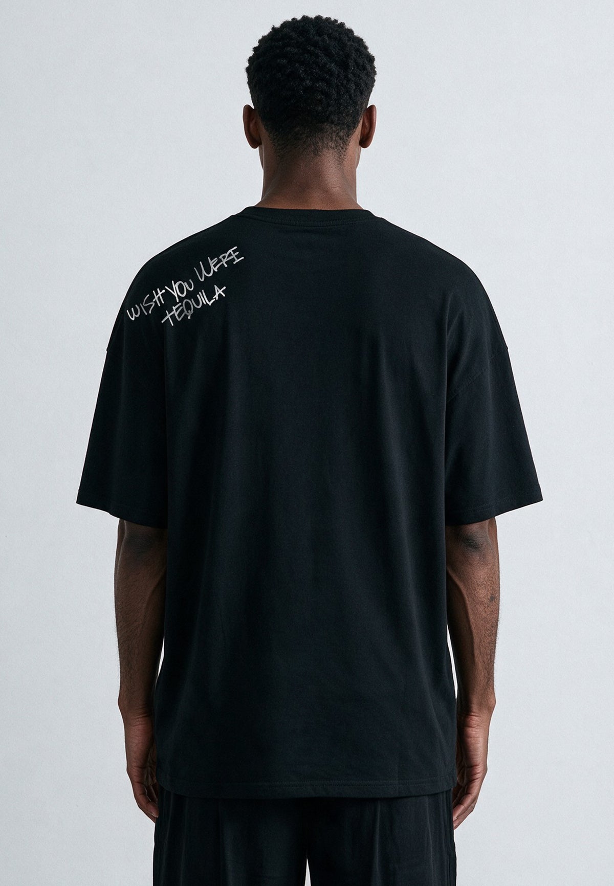 WISH YOU WERE TEQUILA T-SHIRT BLACK