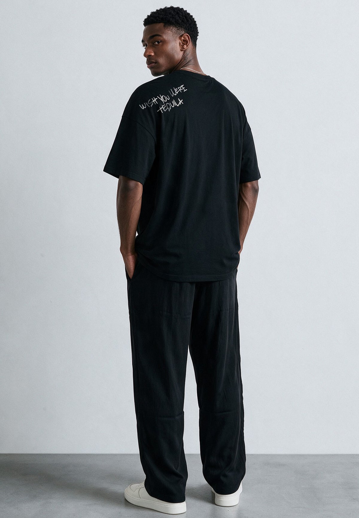 WISH YOU WERE TEQUILA T-SHIRT BLACK
