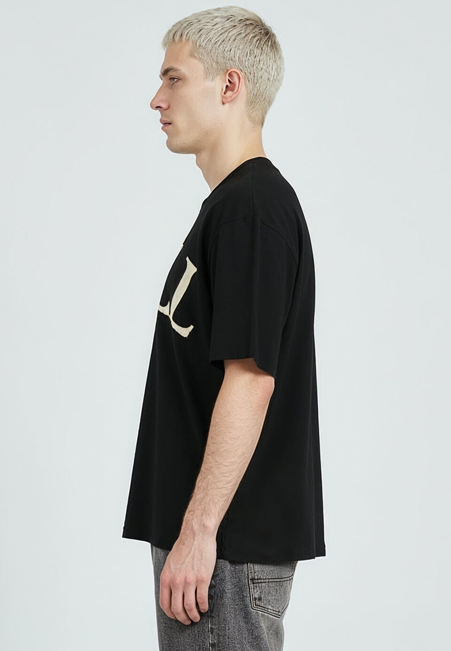 APPLIQUE HELL T-SHIRT BLACK