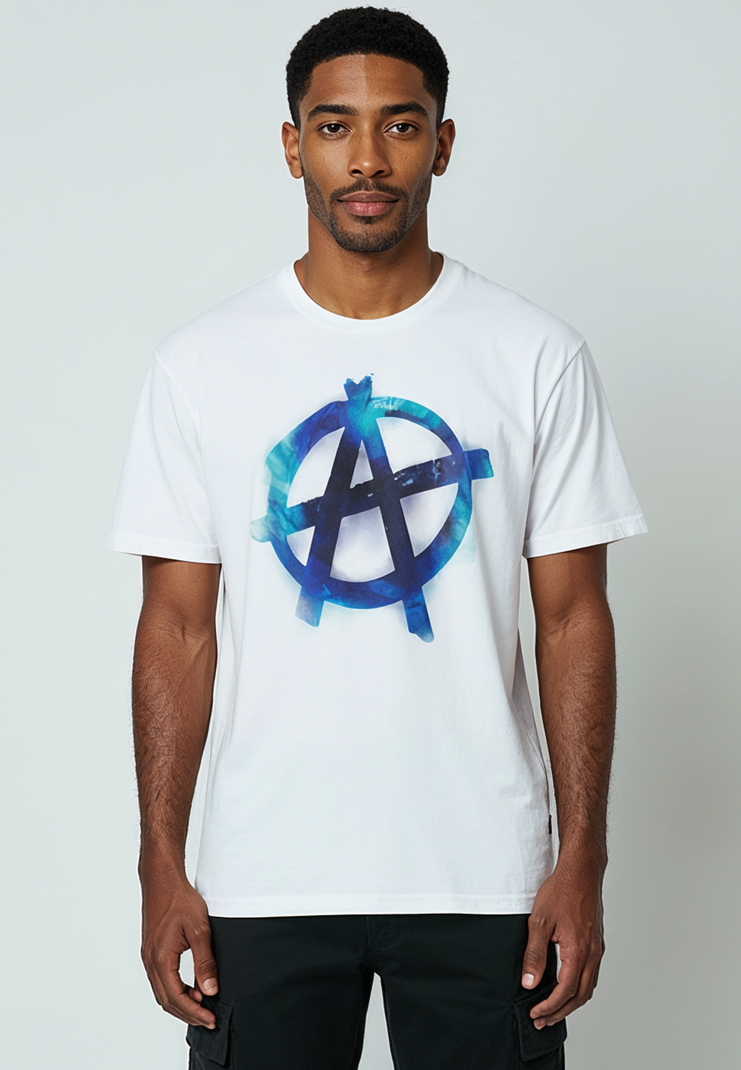 BLURRED ANARCHY T-SHIRT WHITE