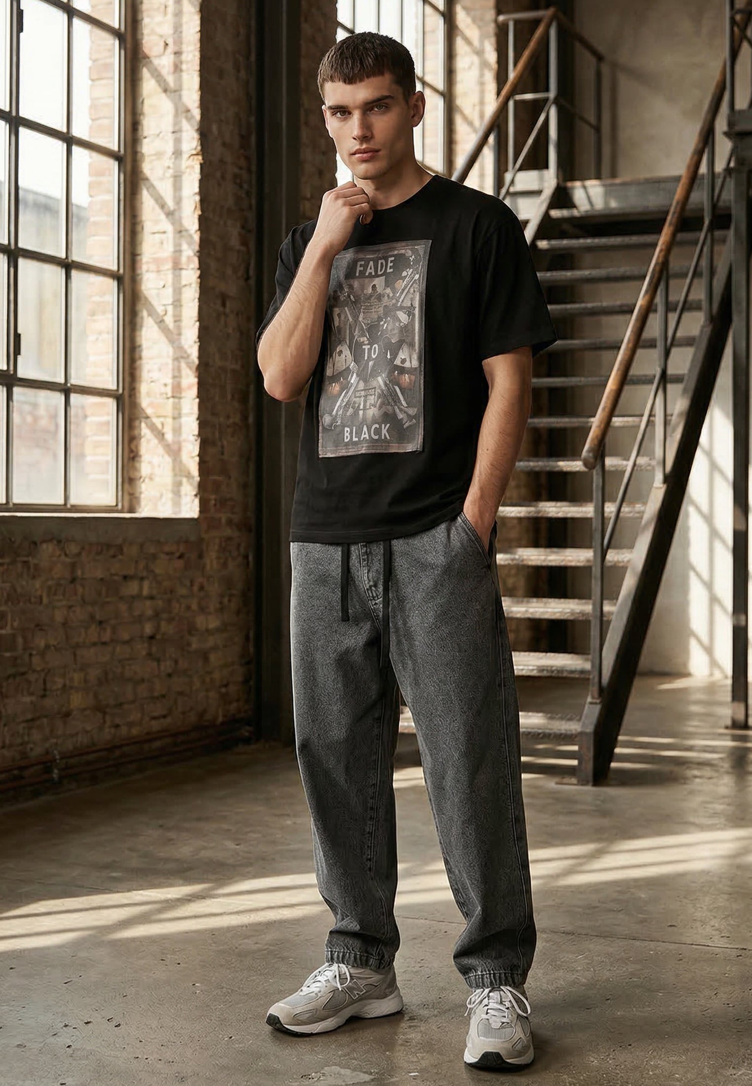 FADE TO BLACK T-SHIRT BLACK