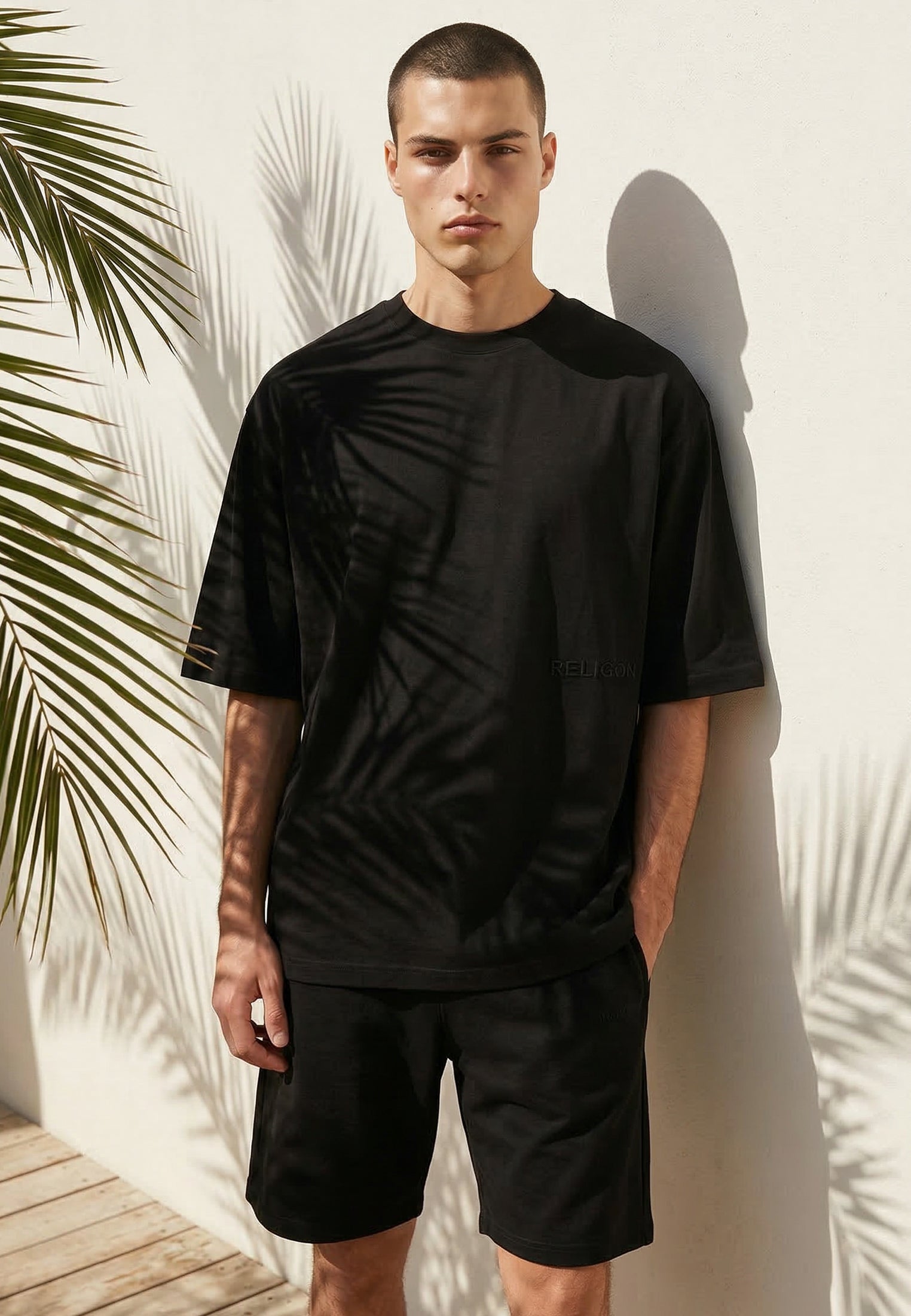 SLUB T-SHIRT BLACK