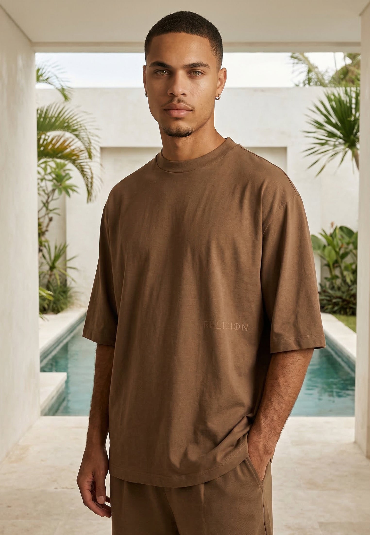 SLUB T-SHIRT TAN