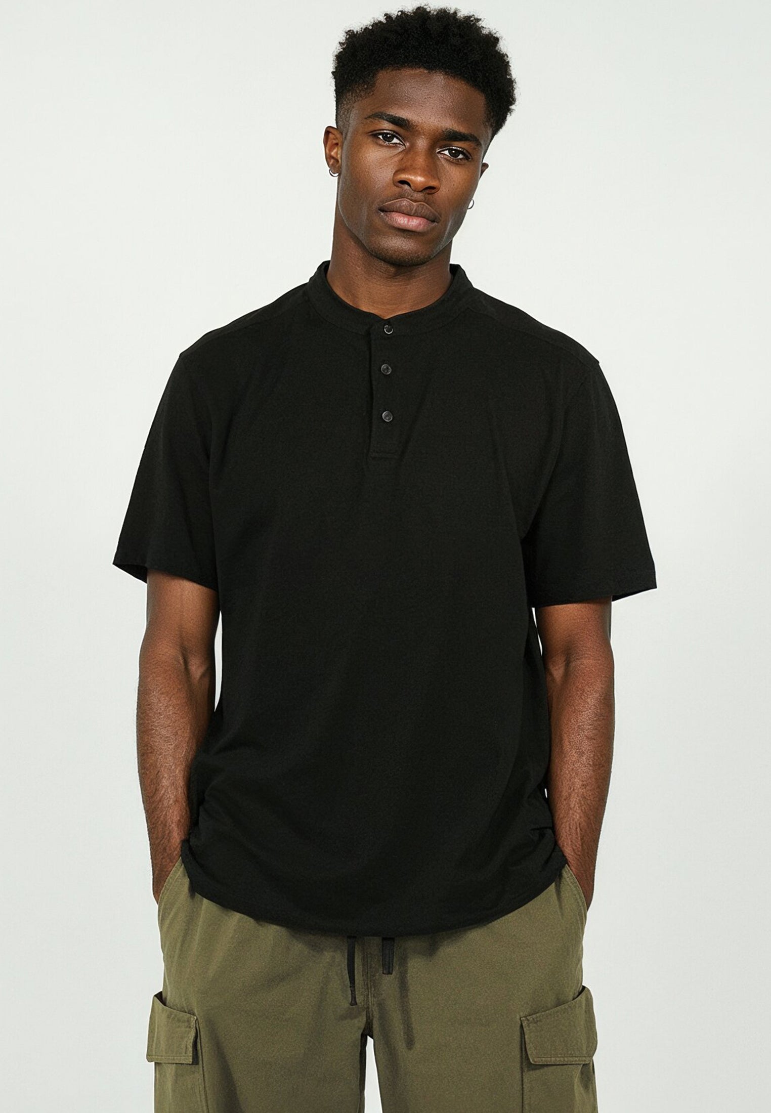 ORSON SLUB POLO BLACK