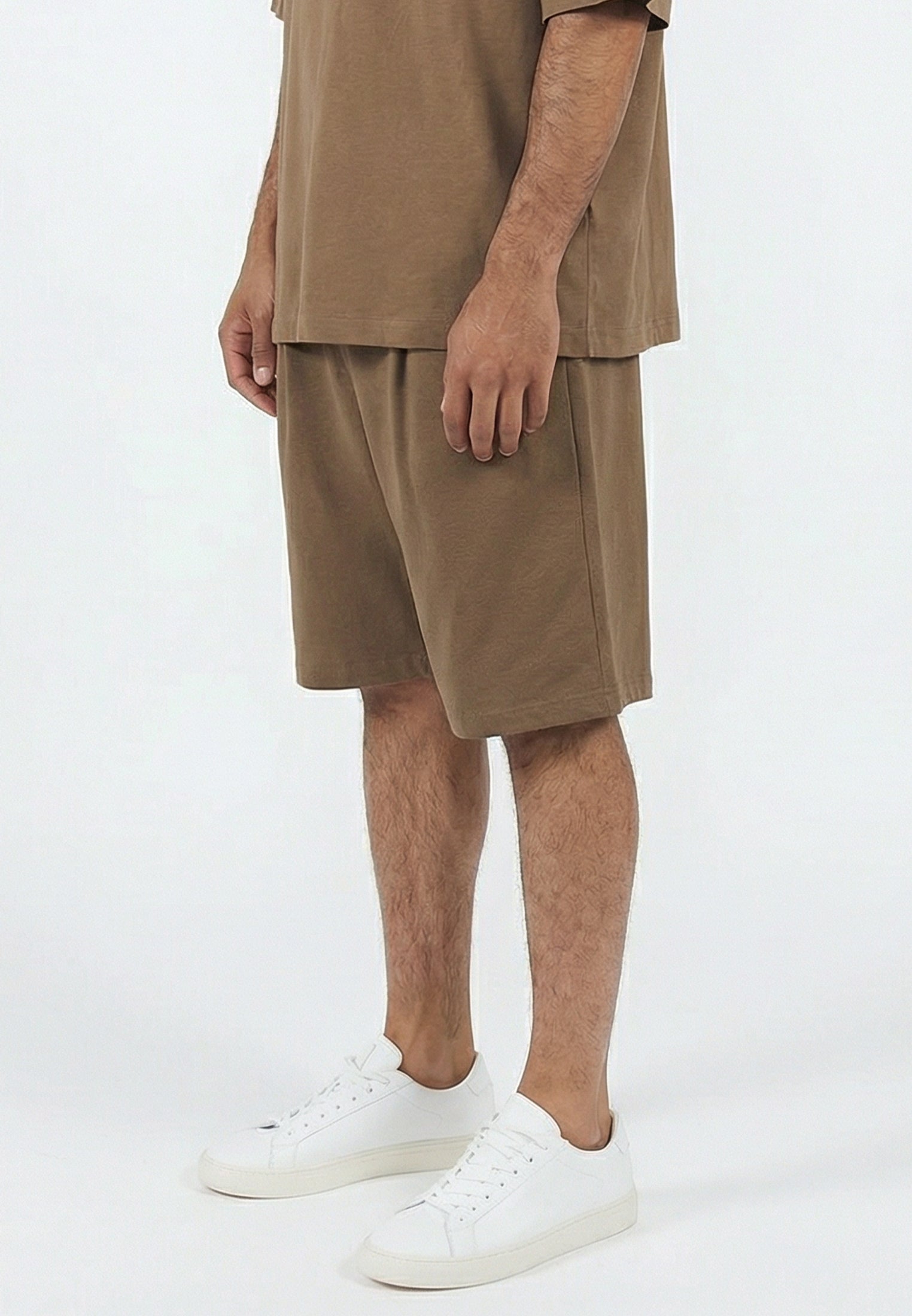 SLUB SHORTS TAN