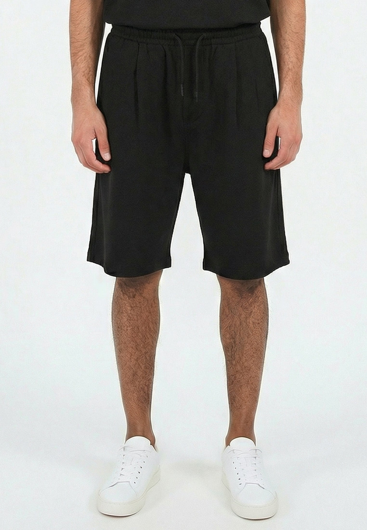 SLUB SHORTS BLACK