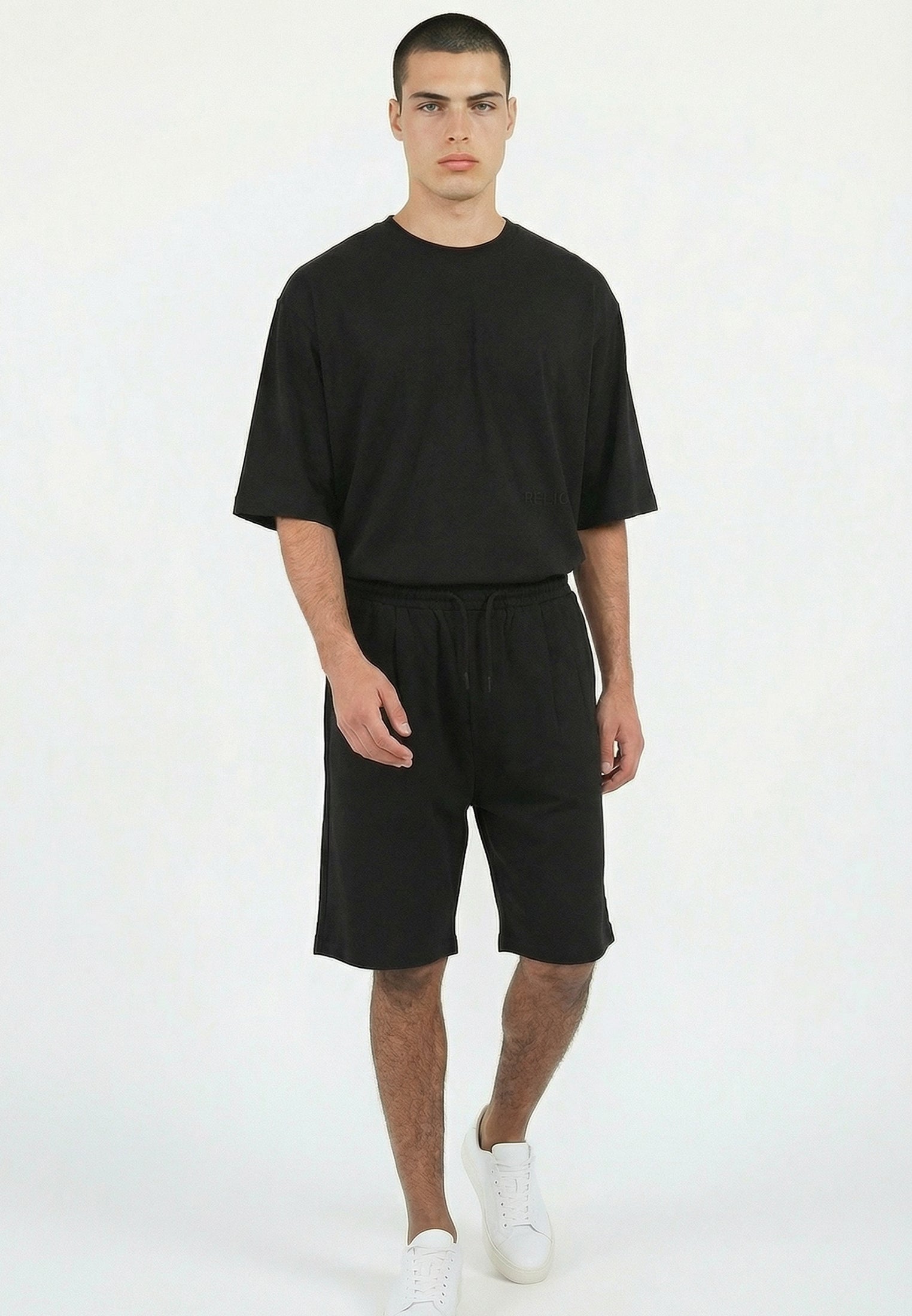 SLUB SHORTS BLACK