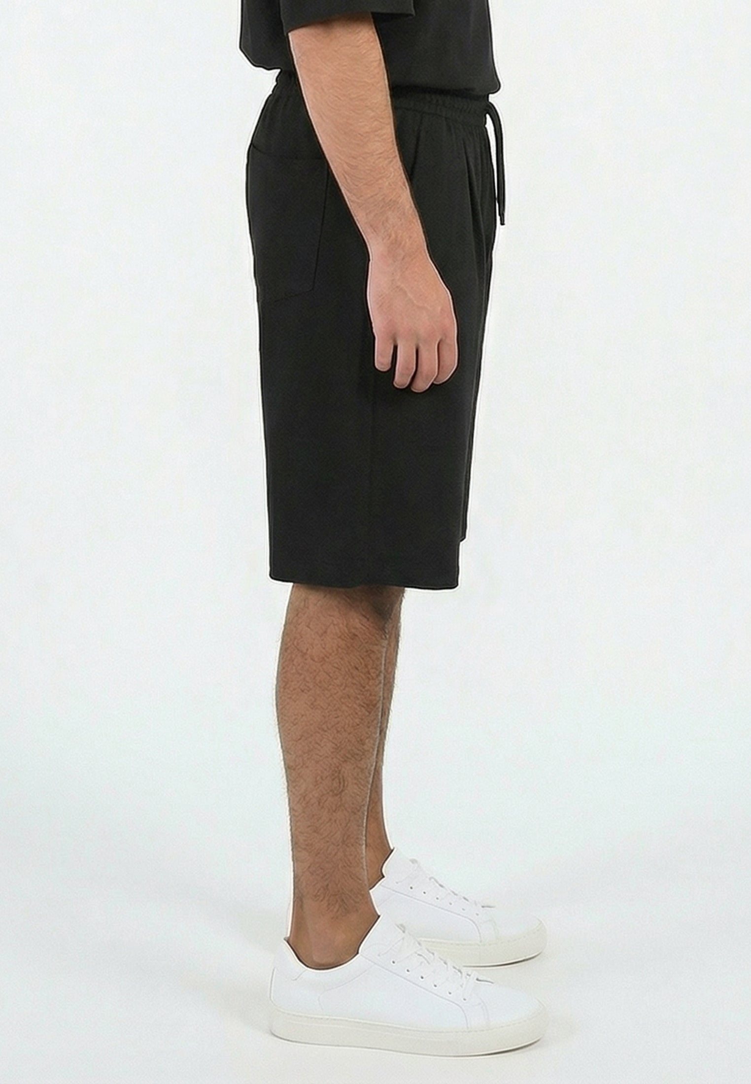 SLUB SHORTS BLACK