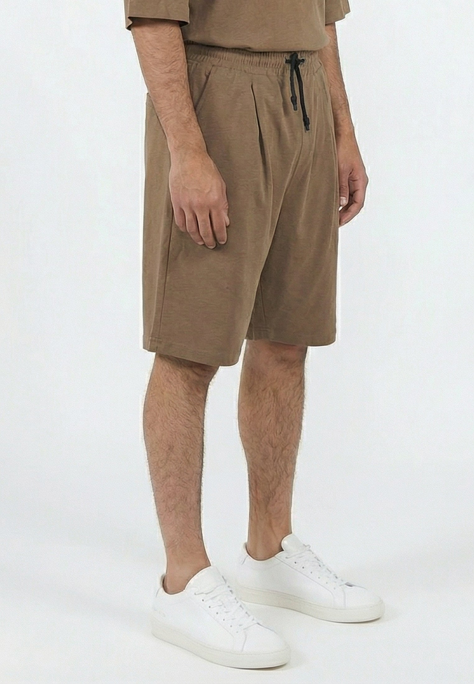SLUB SHORTS TAN