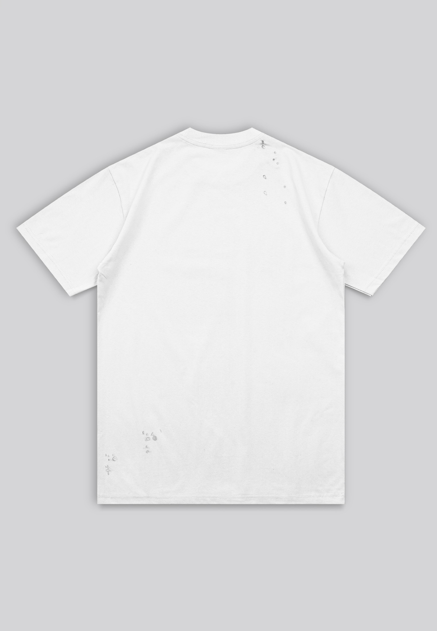 DISTRESSED T-SHIRT OFF WHITE