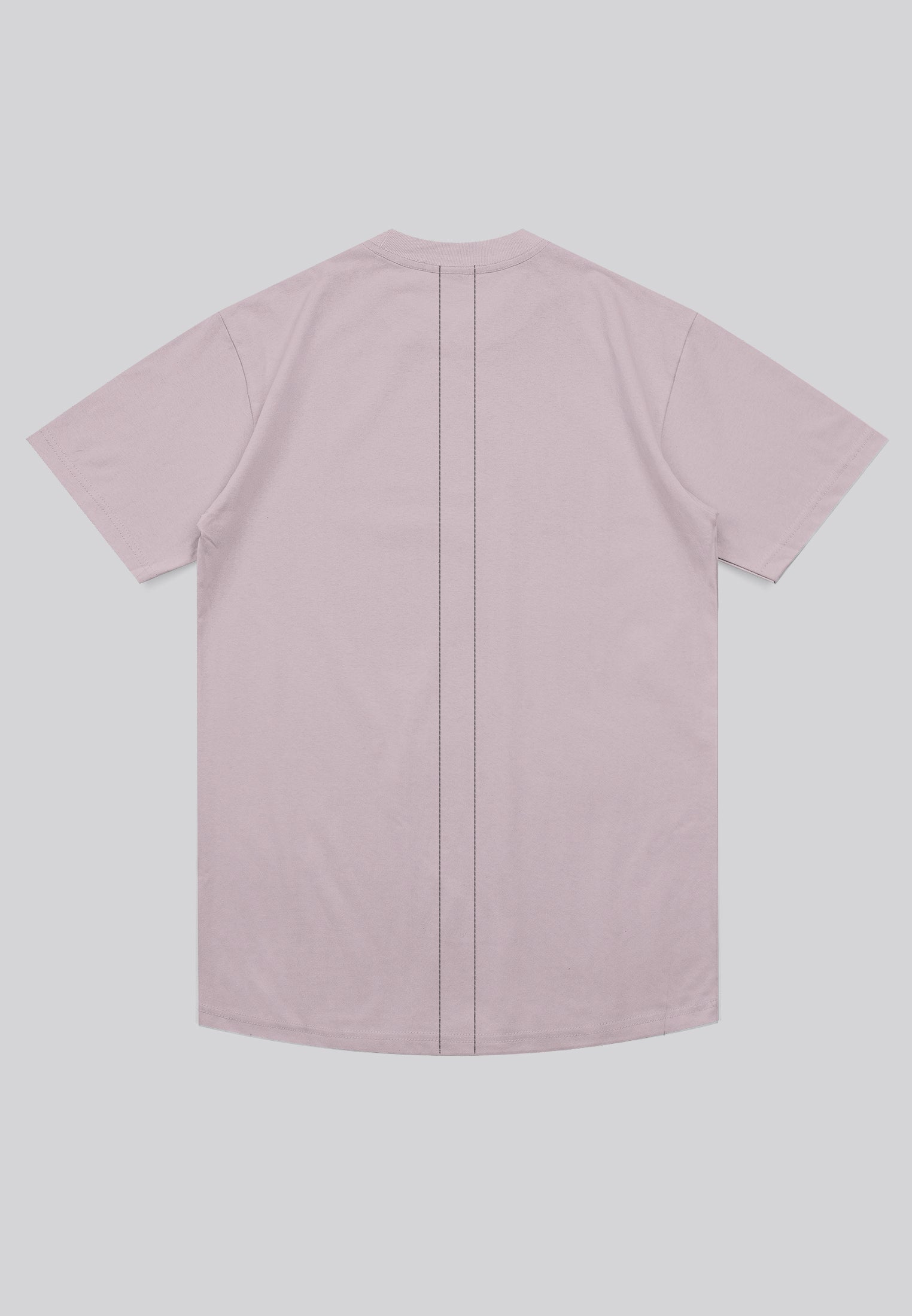 GET IN LINE CURVE HEM T-SHIRT PALE PINK
