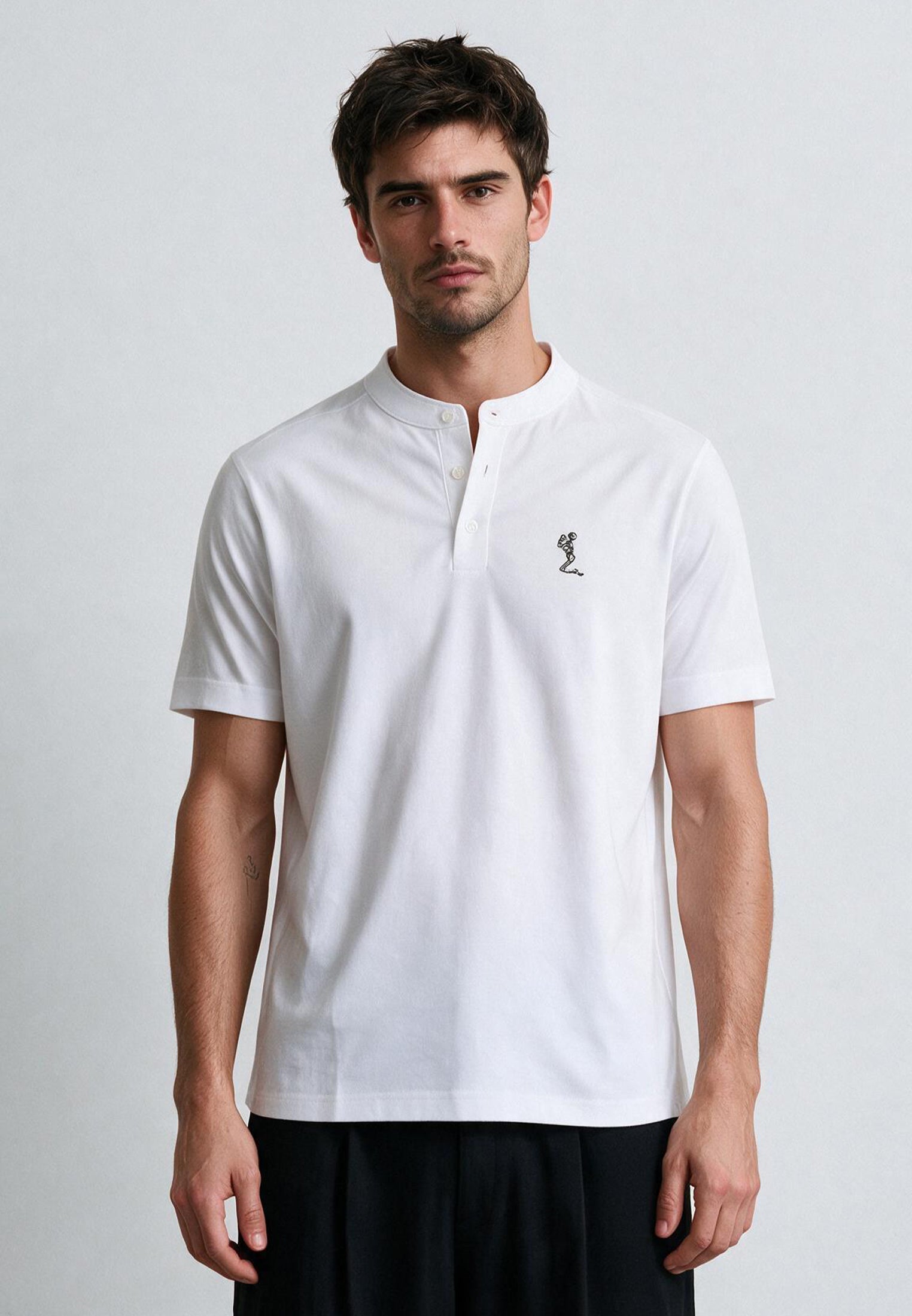 ESSENTIAL ORSON WHITE POLO SHIRT