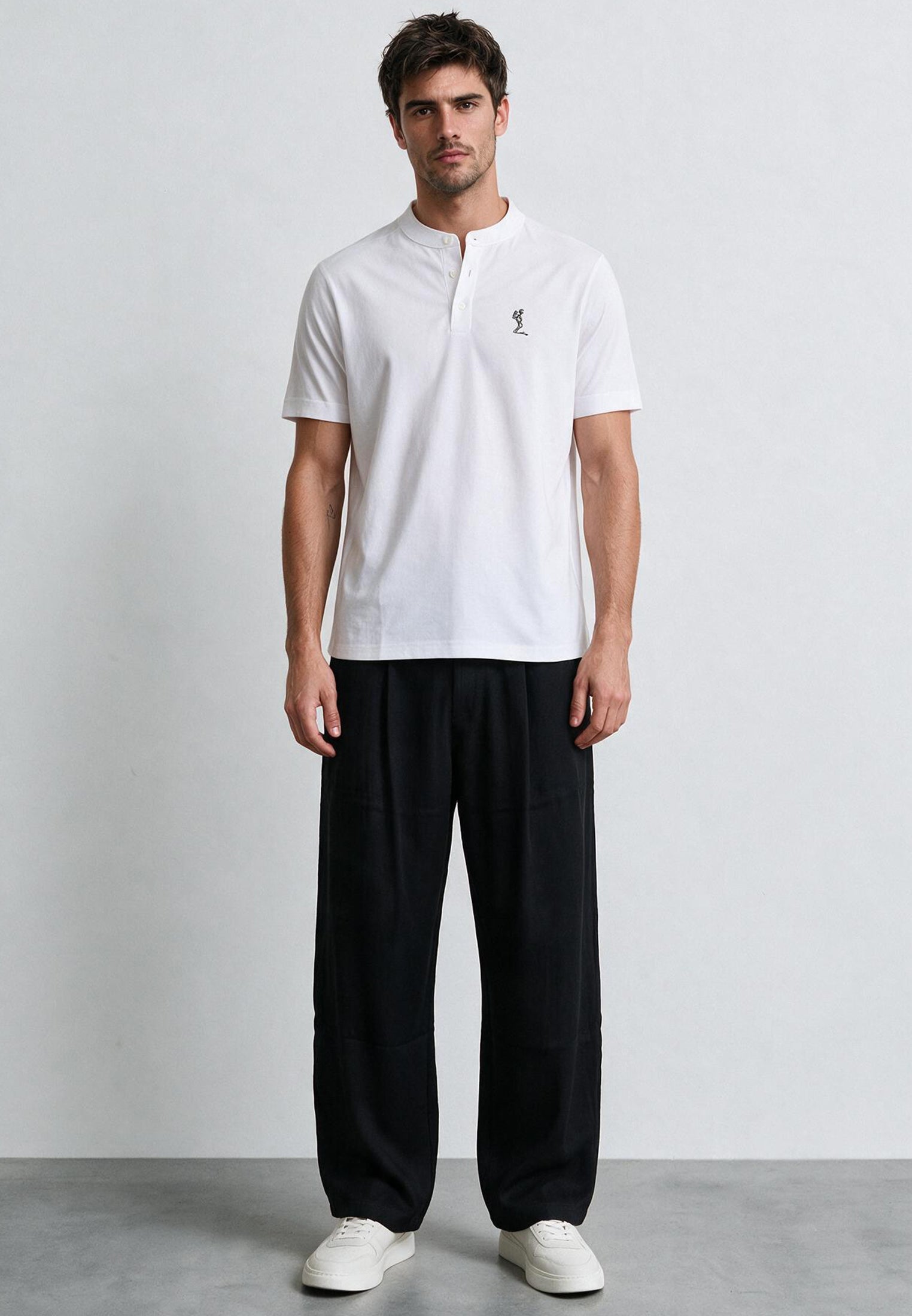 ESSENTIAL ORSON WHITE POLO SHIRT