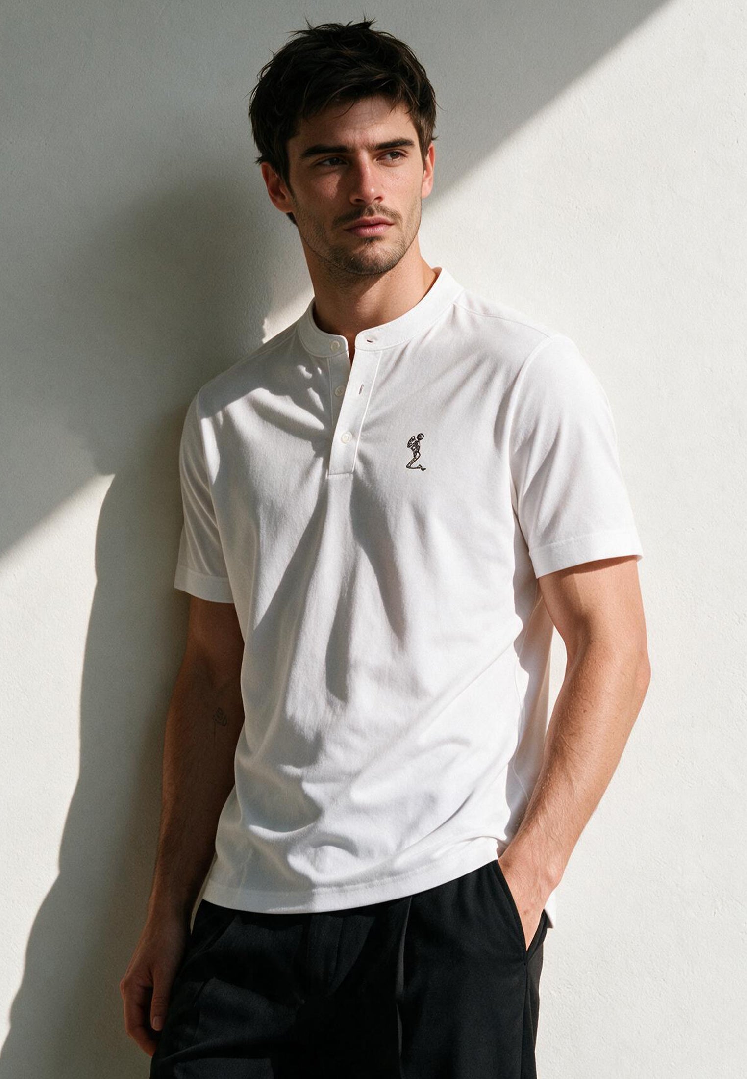 ESSENTIAL ORSON WHITE POLO SHIRT