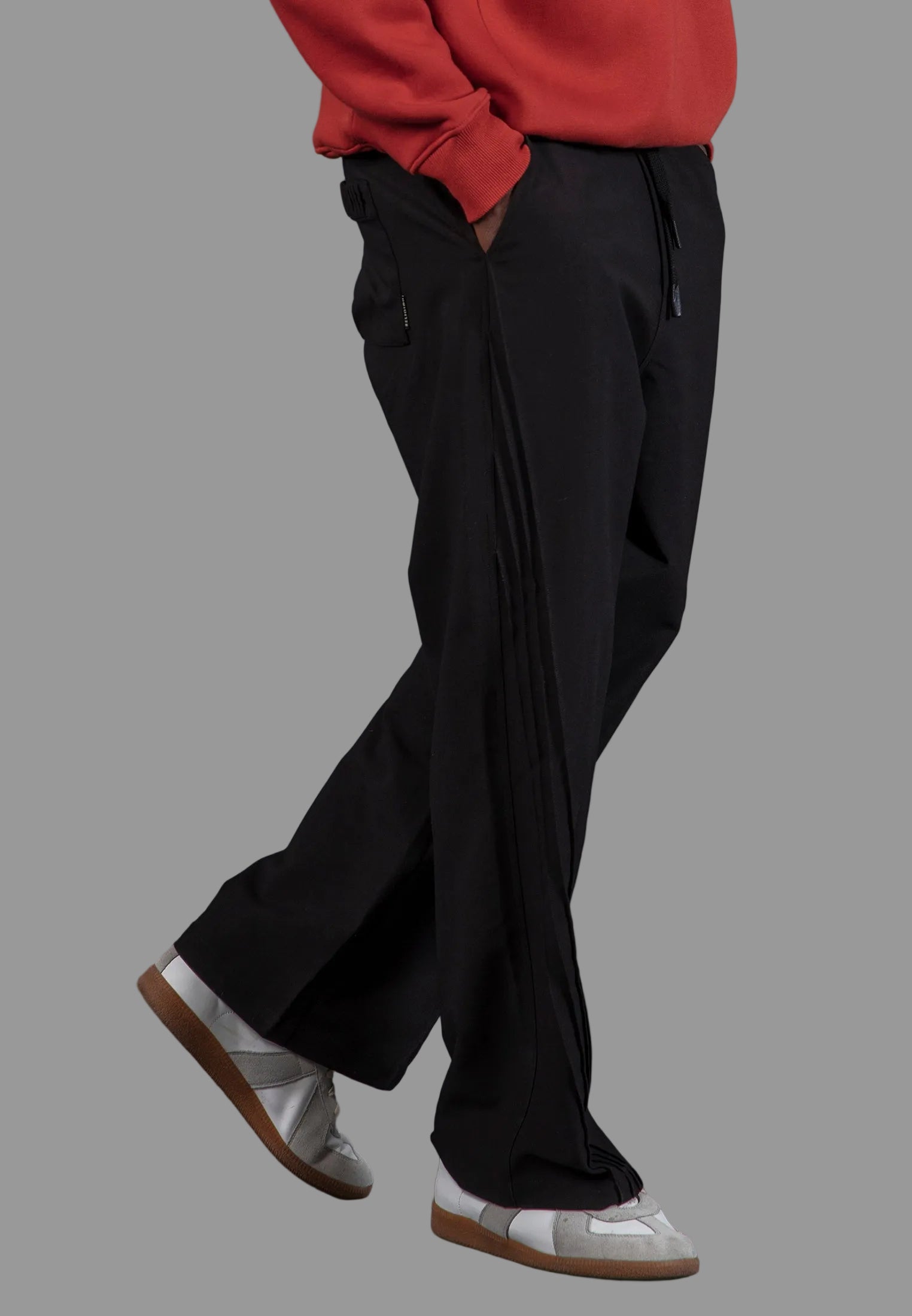 RELAXED THREAD PANTS BLACK