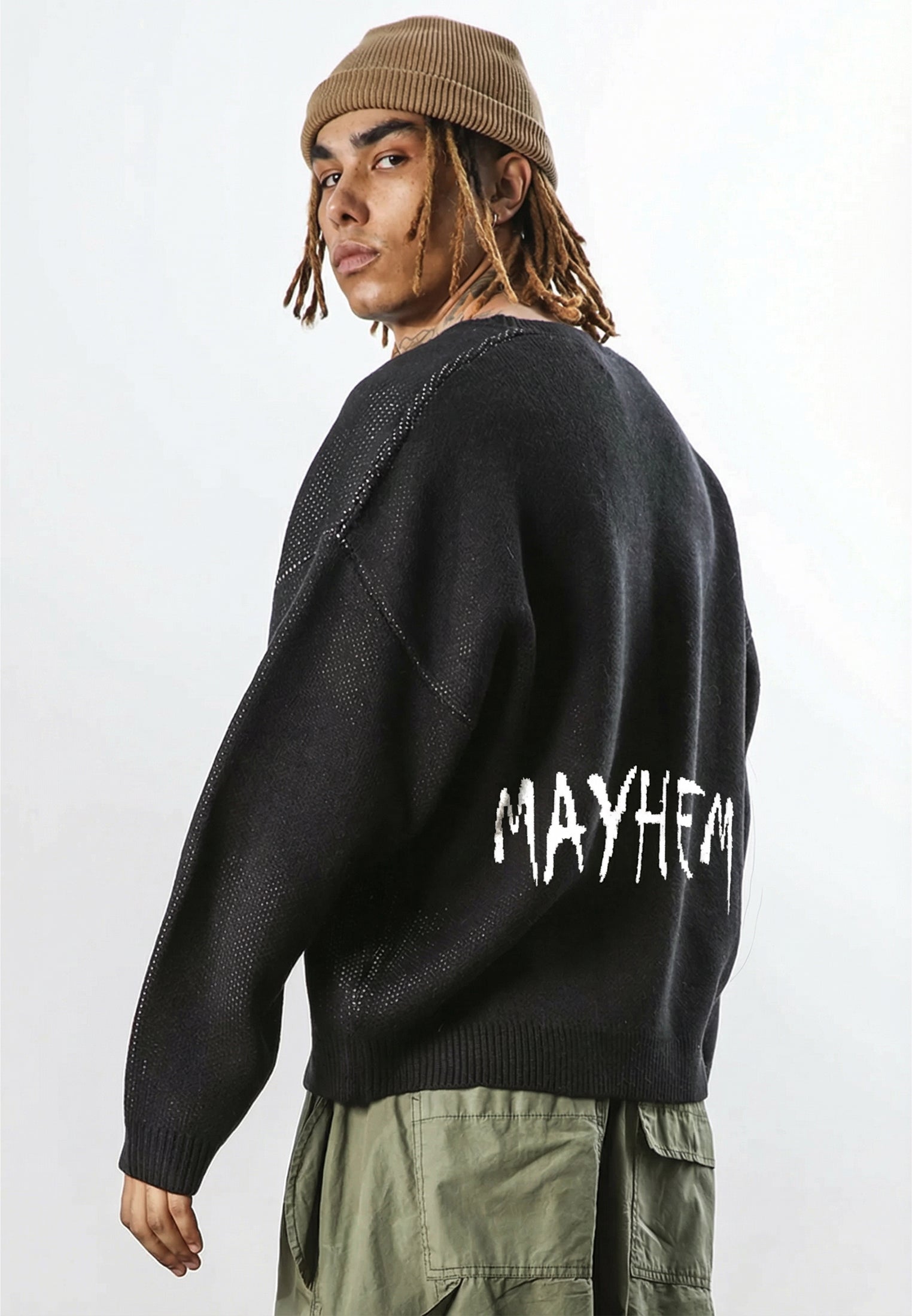 MAYHEM KNIT BLACK