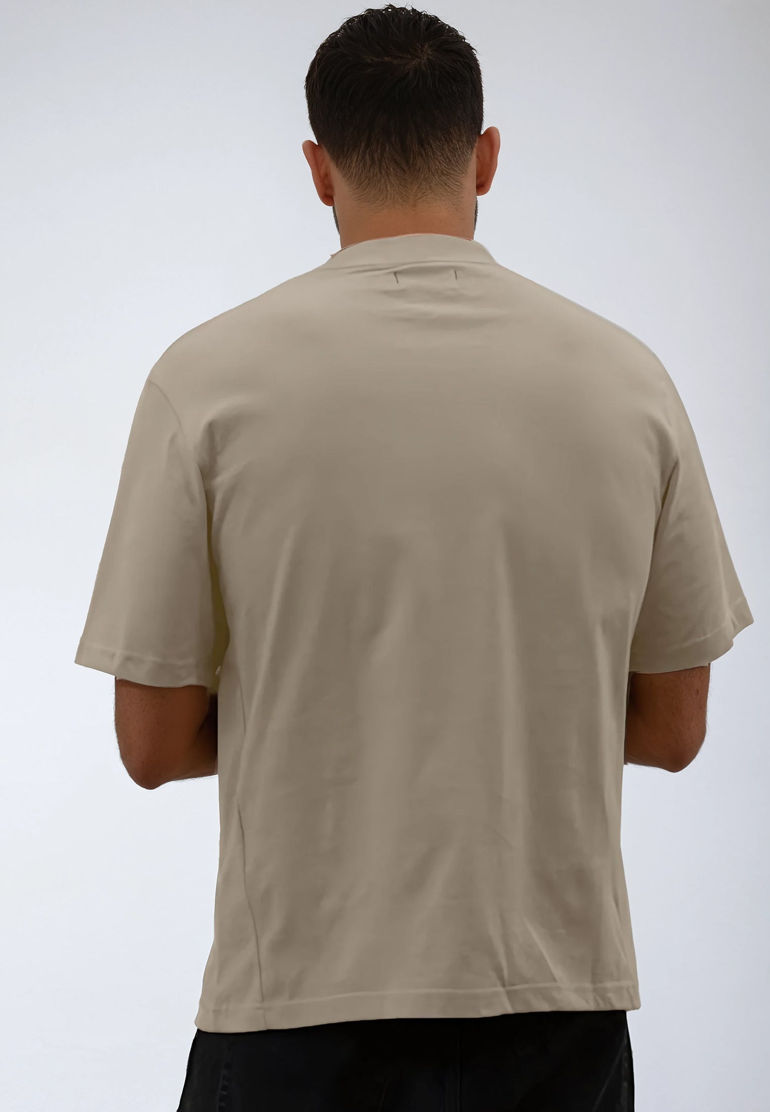 LOGO OVERSIZED T-SHIRT FAWN