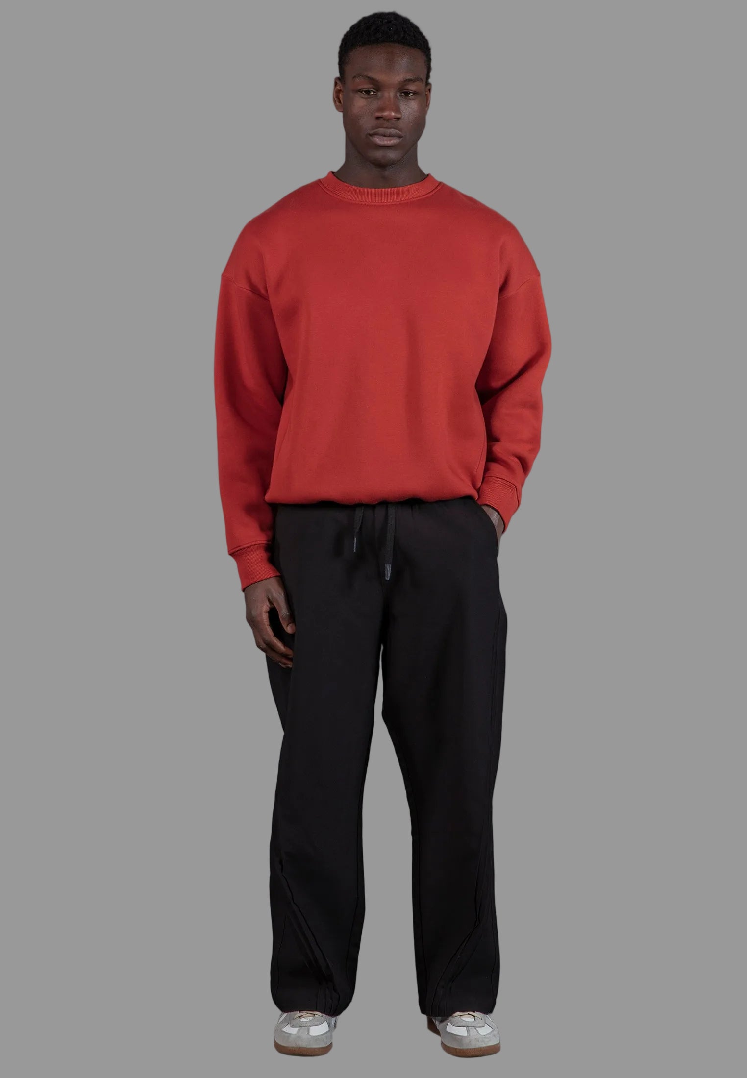 RELAXED THREAD PANTS BLACK