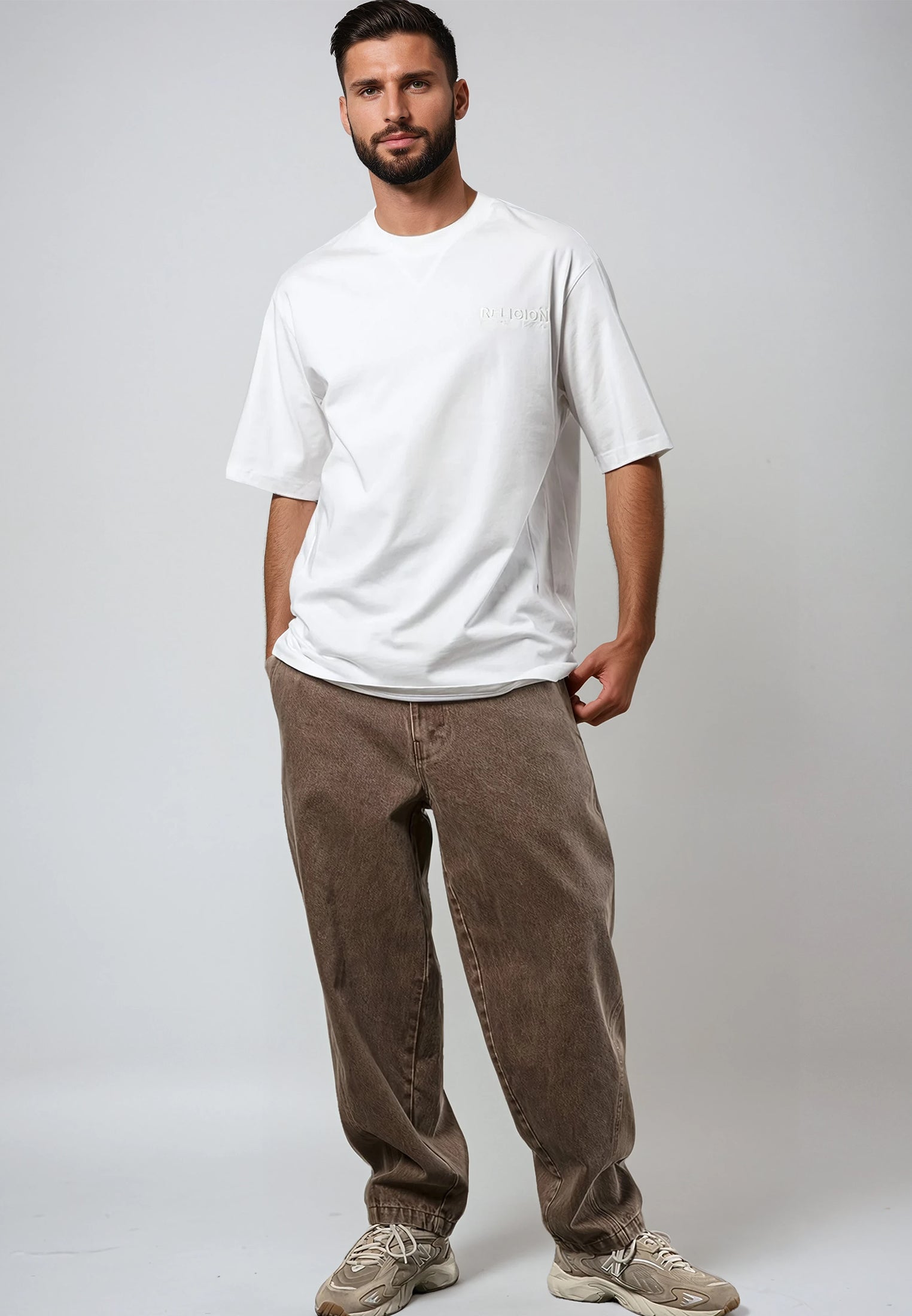 LOGO OVERSIZED T-SHIRT OFF WHITE