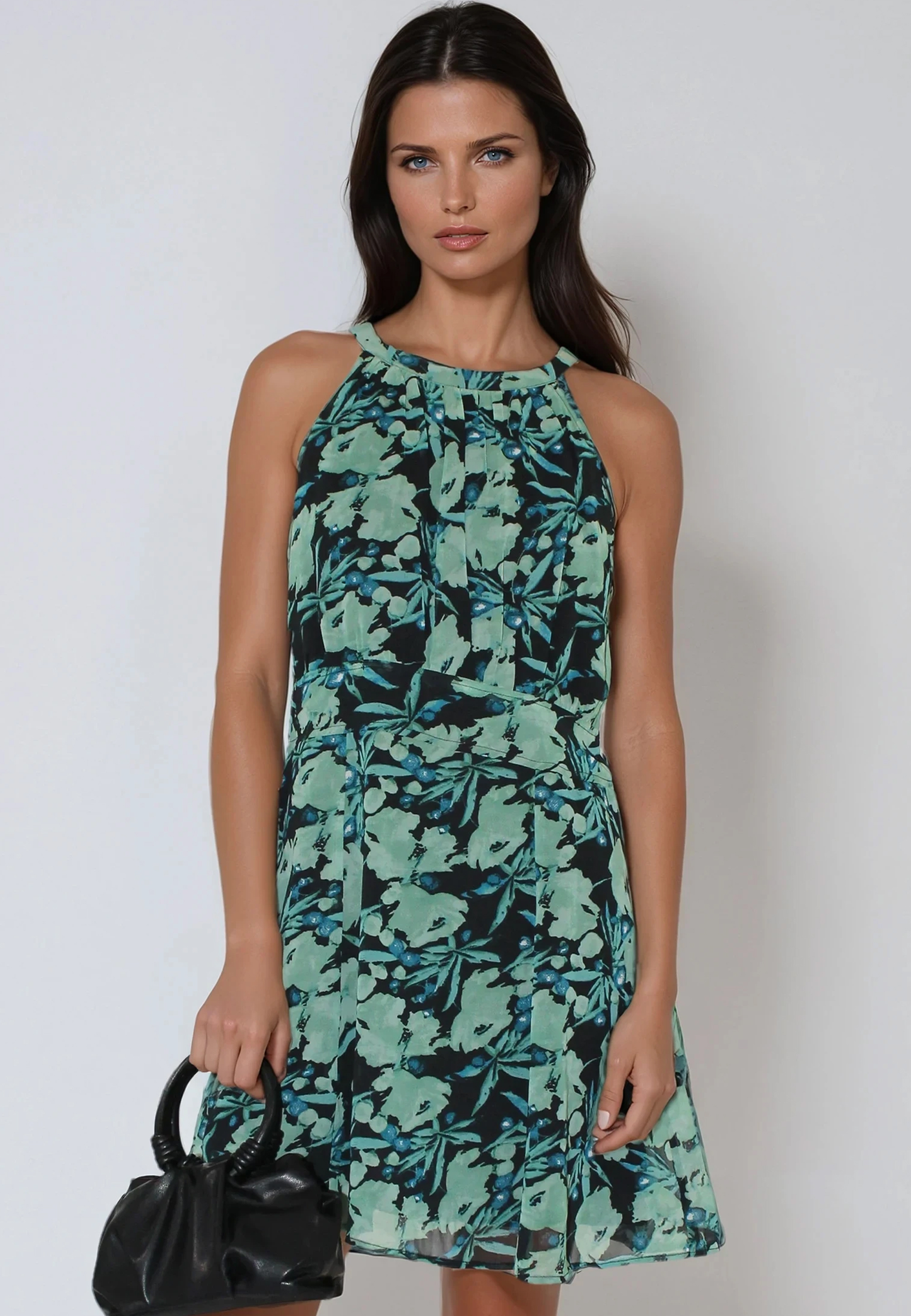 NOIR MINI DRESS PRIME GREEN