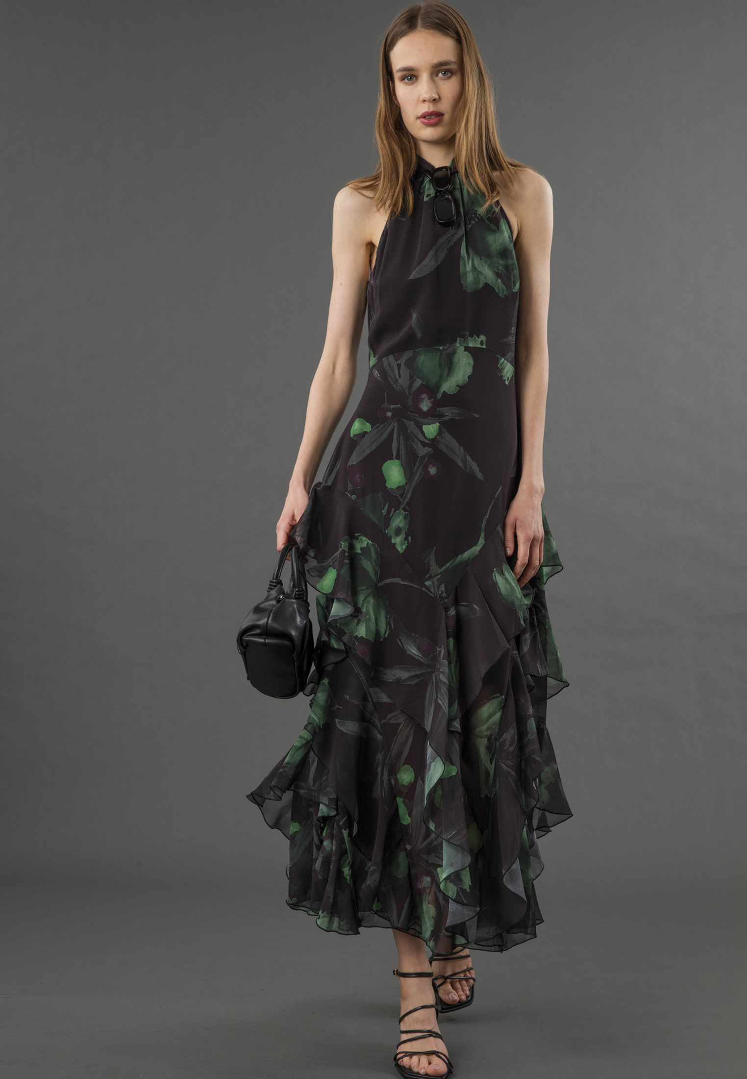 RELIGION Taylor Green Printed Maxi Dress RELIGION Taylor Green Printed Maxi Dress