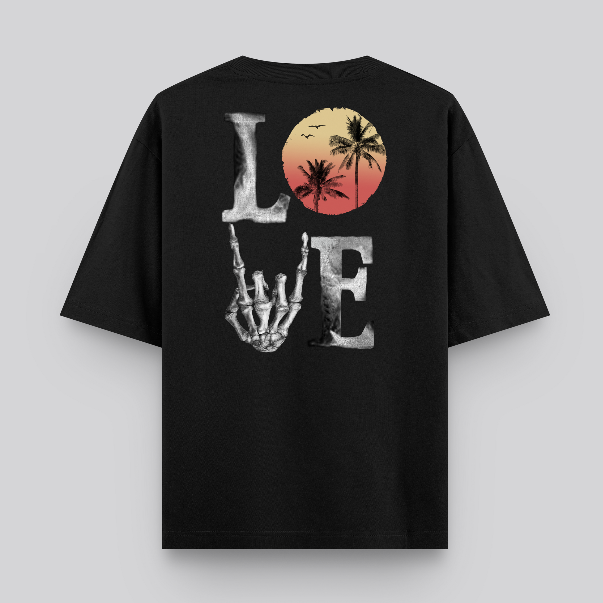 SUMMER LOVE OVERSIZED T-SHIRT BLACK
