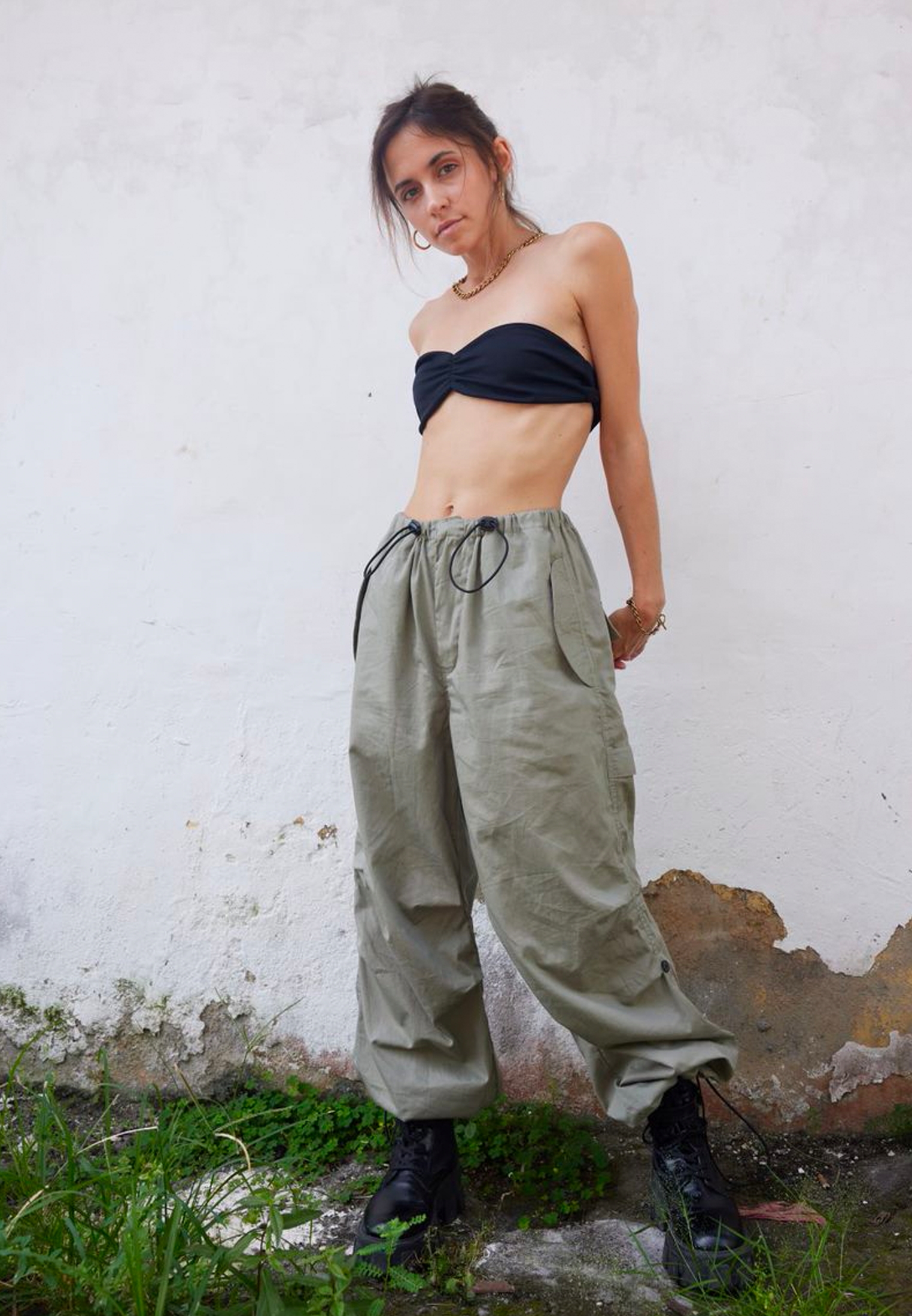 PARACHUTE PANTS KHAKI