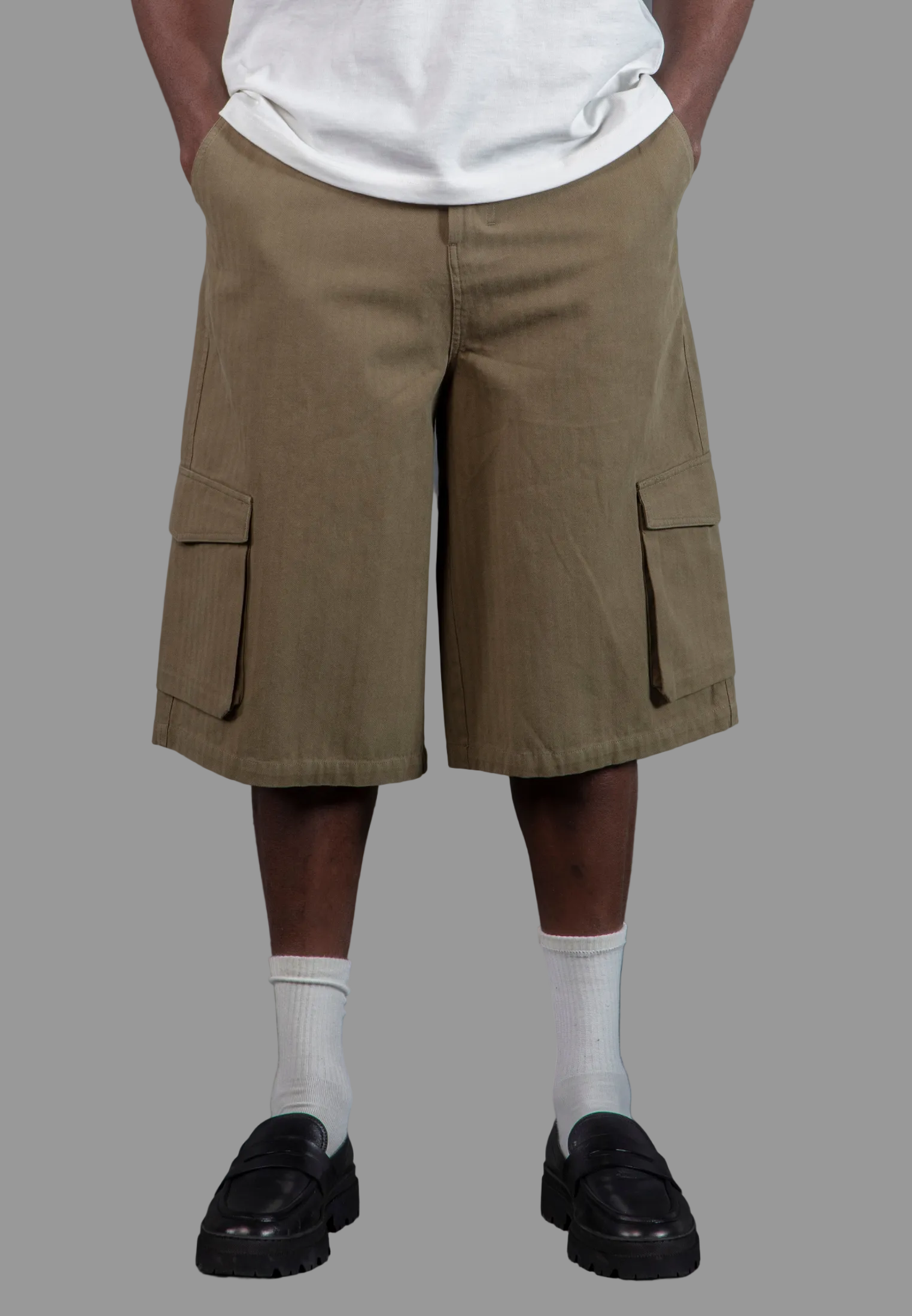 CARGO JORT HERRINGBONE KHAKI